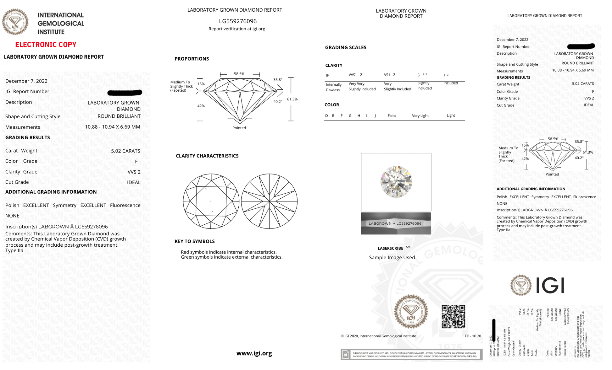 Round 0.70ct EF-VS Loose Lab Grown Diamond Solitaire - Fiona Diamonds - Fiona Diamonds