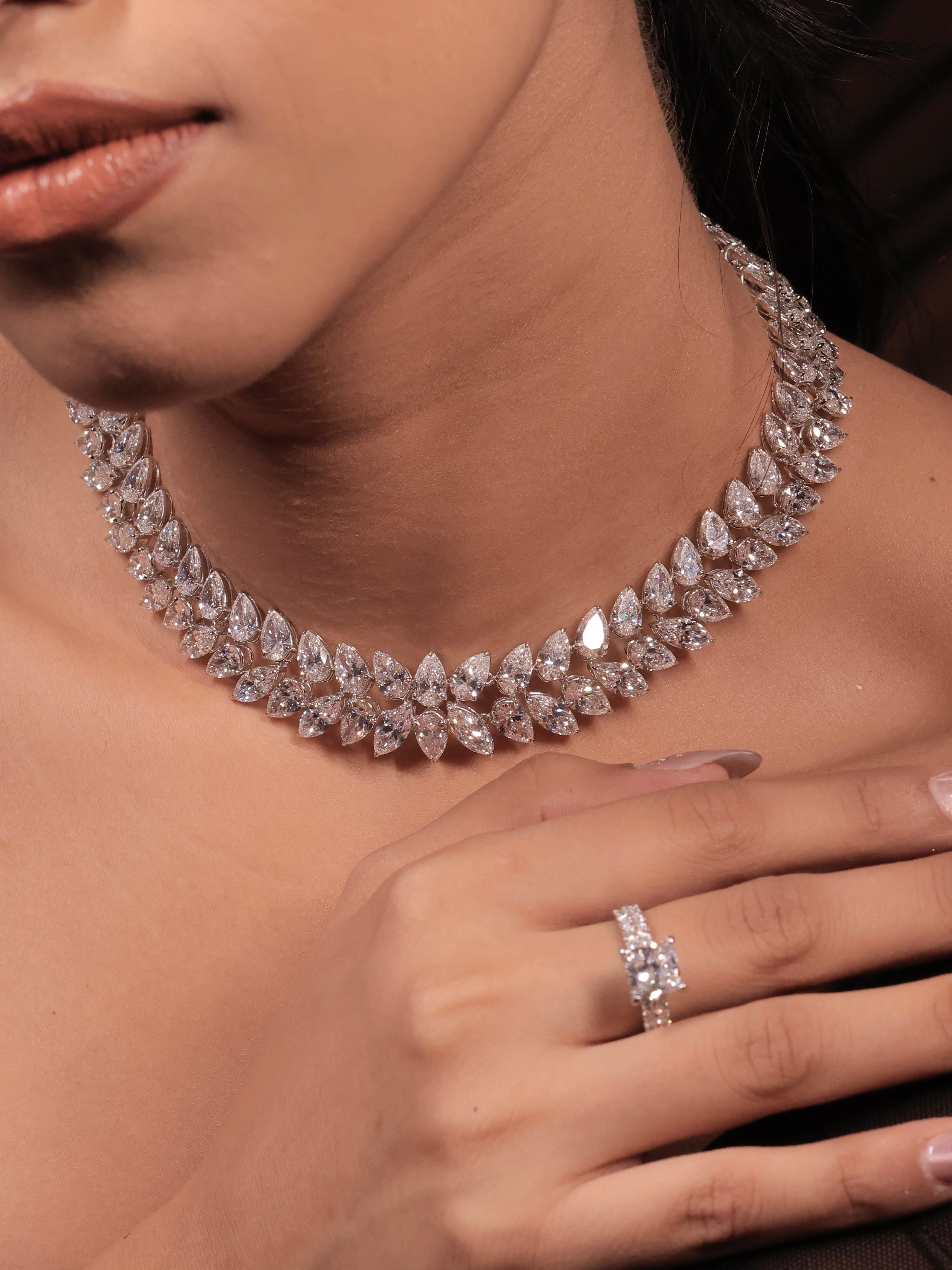 Sparkling Charm Lab Diamond Necklace