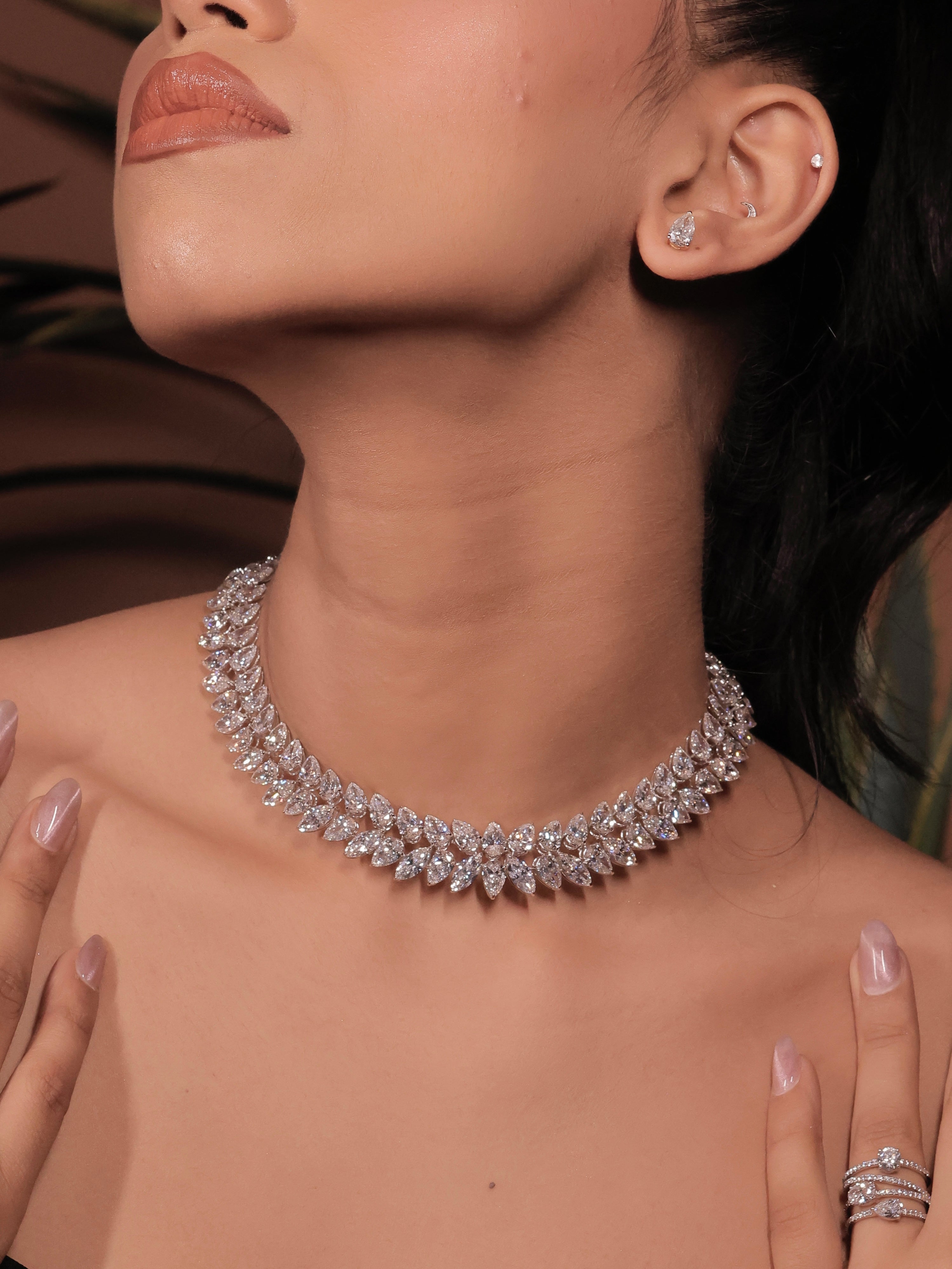 Sparkling Charm Lab Diamond Necklace