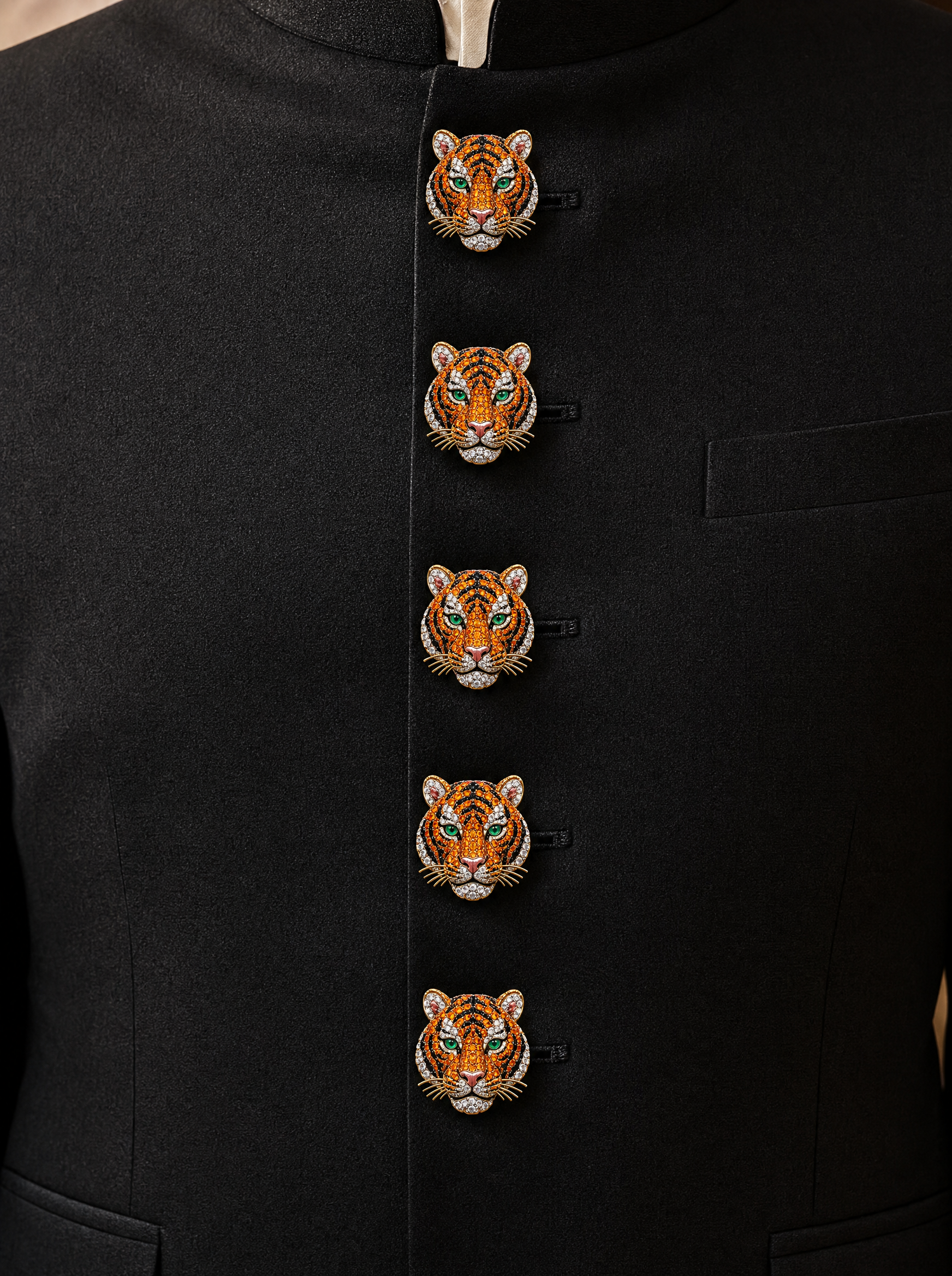 Buy Tiger Crest Lab Diamond Buttons | Fiona Diamonds