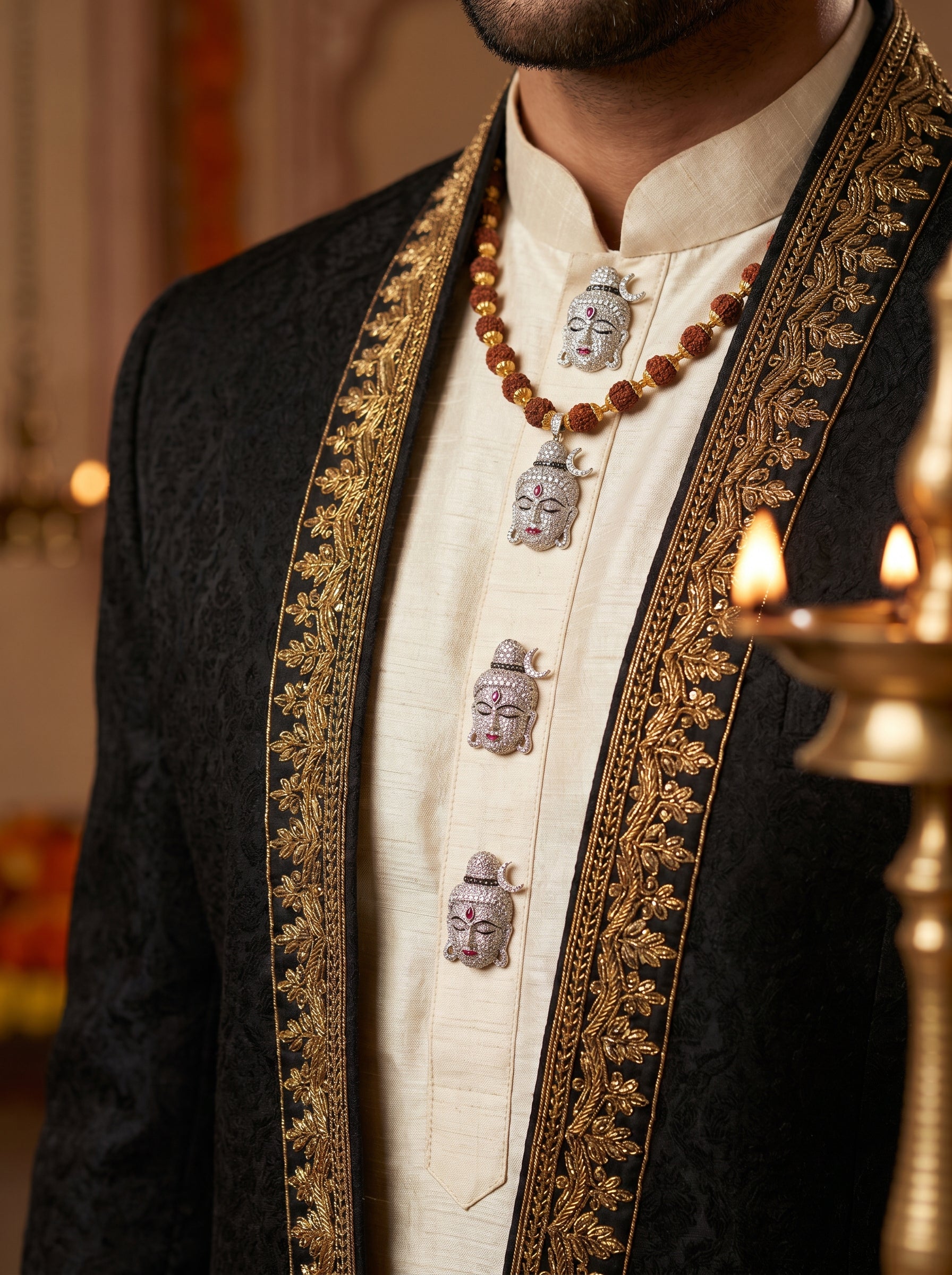 Buy Shiv Shakti Lab Diamond Buttons | Fiona Diamonds