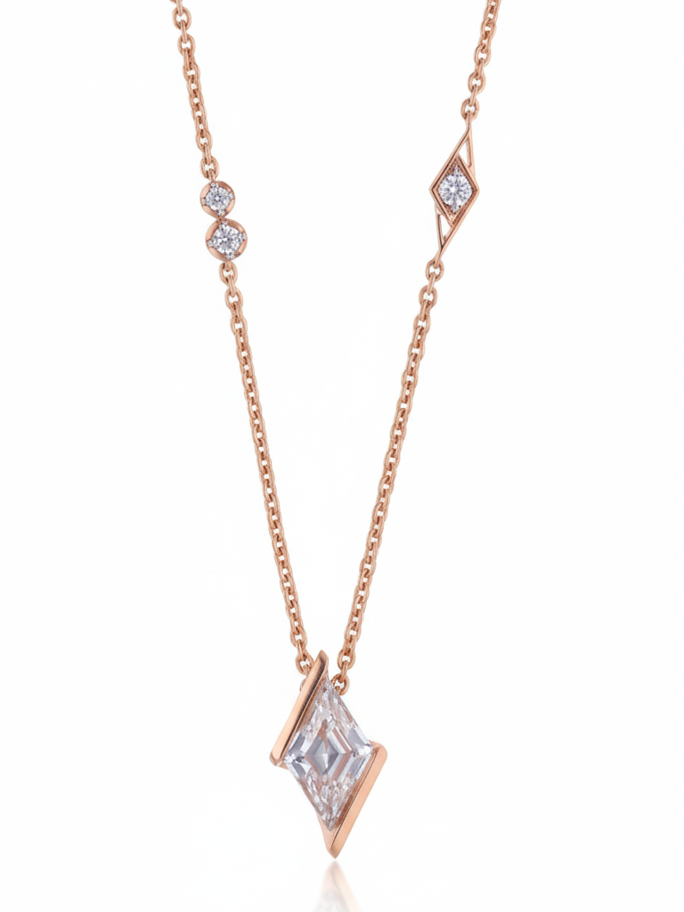 Velorin Pair Lab Diamond Pendant