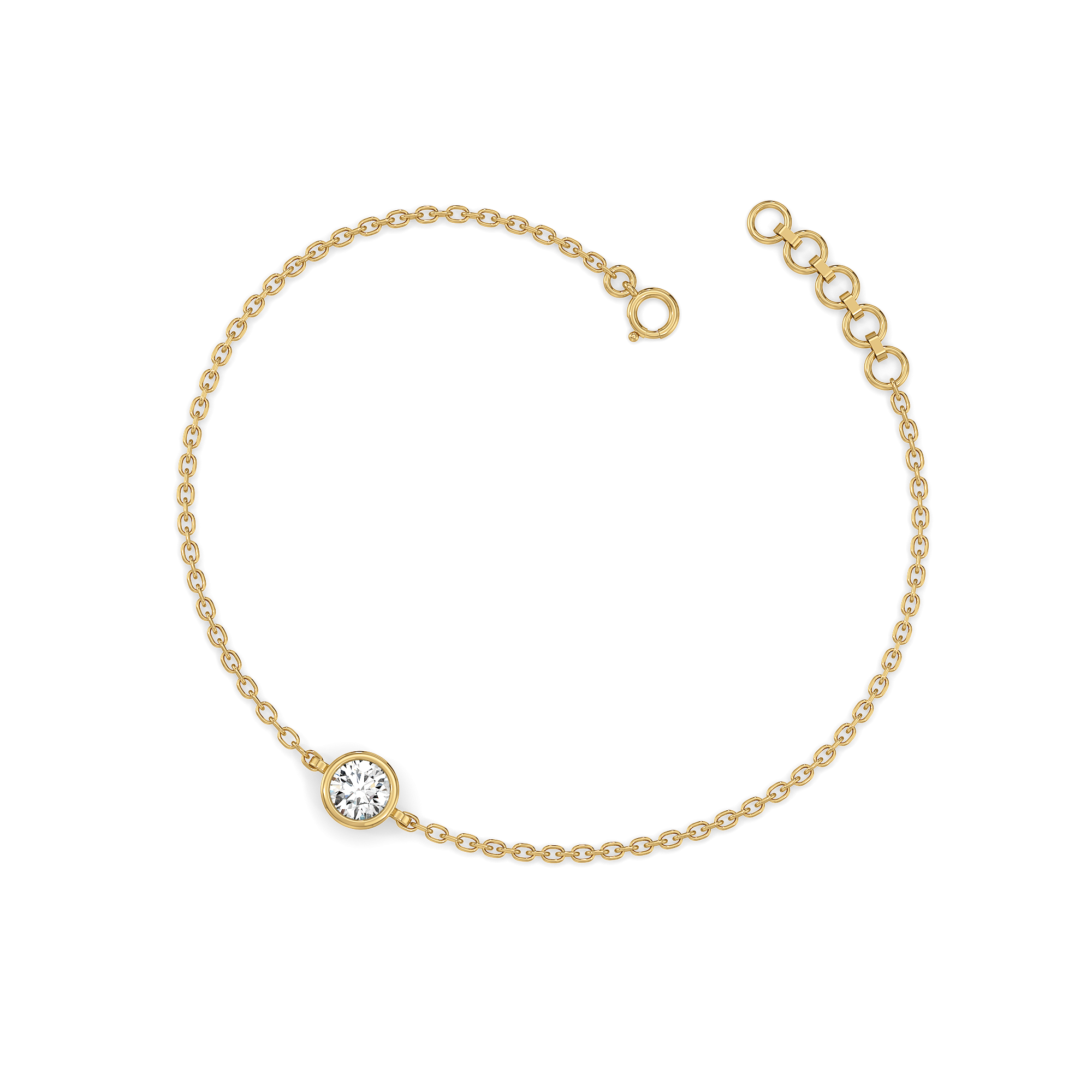0.5ct Lab Grown Diamond Bracelet in 18kt Gold Vermeil - Fiona Diamonds - Fiona Diamonds