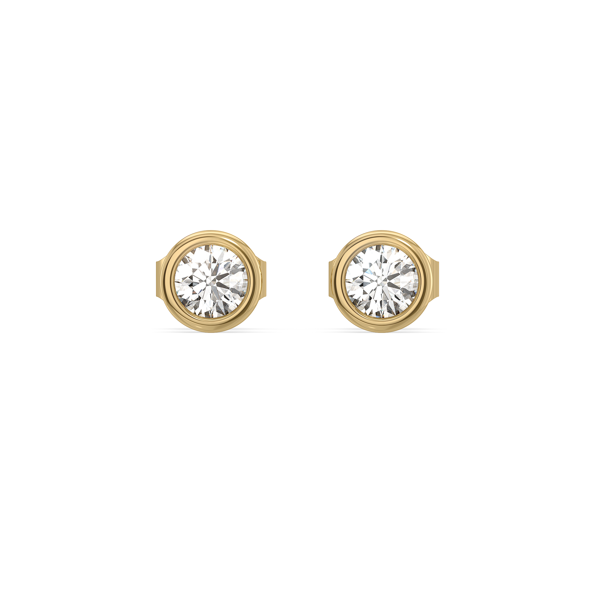 0.54ct Lab Grown Diamond Earring in 18kt Gold Vermeil - Fiona Diamonds - Fiona Diamonds