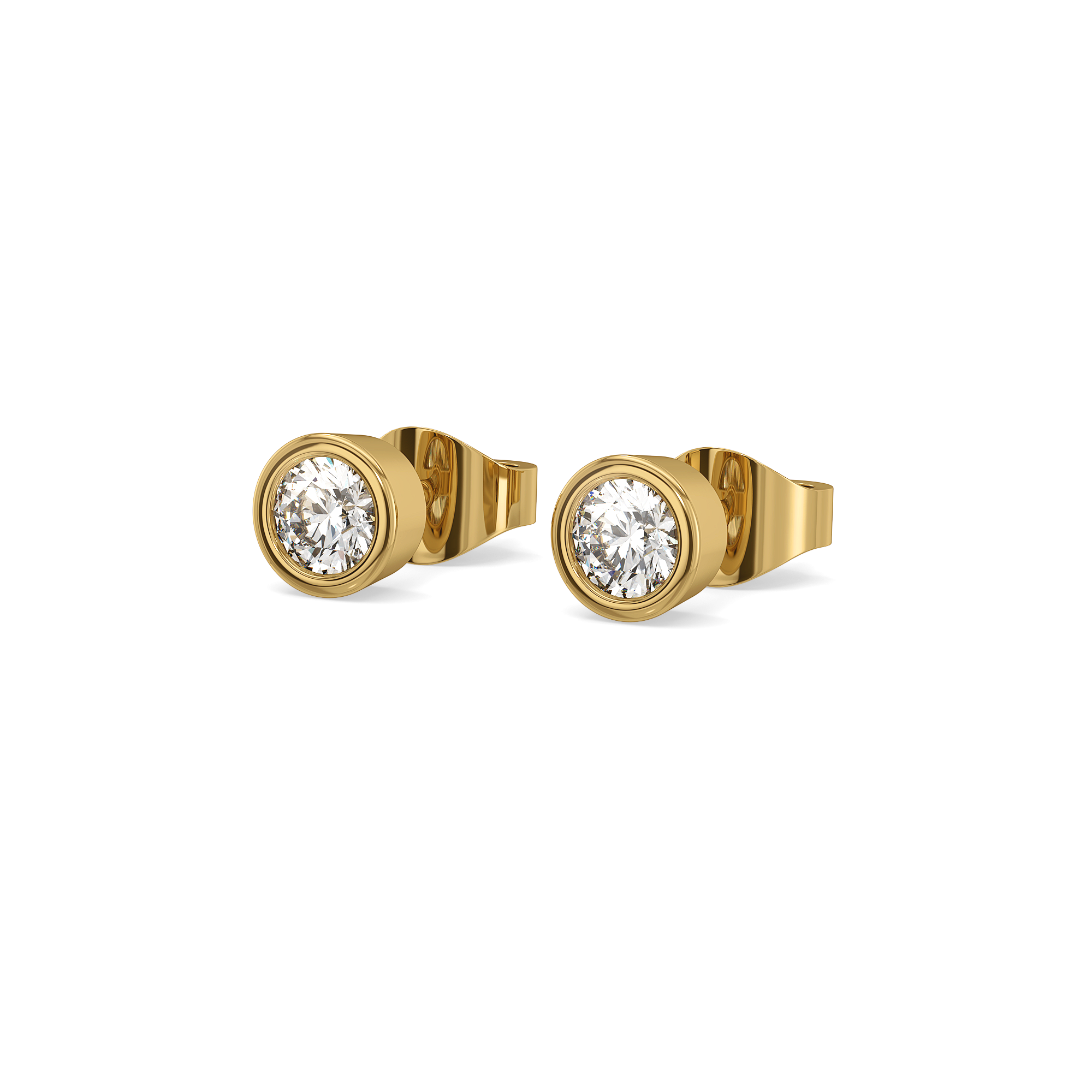 0.54ct Lab Grown Diamond Earring in 18kt Gold Vermeil - Fiona Diamonds - Fiona Diamonds