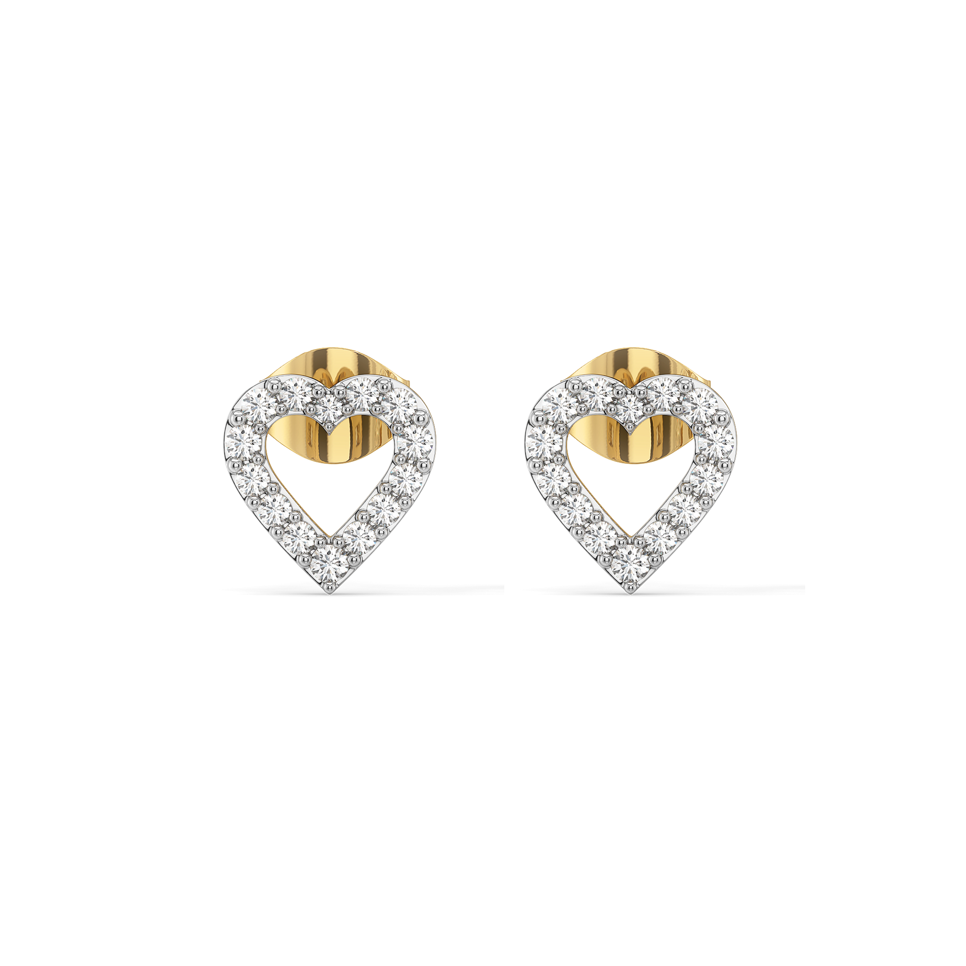 0.52ct Lab Grown Diamond Earring in 18kt Gold Vermeil - Fiona Diamonds - Fiona Diamonds