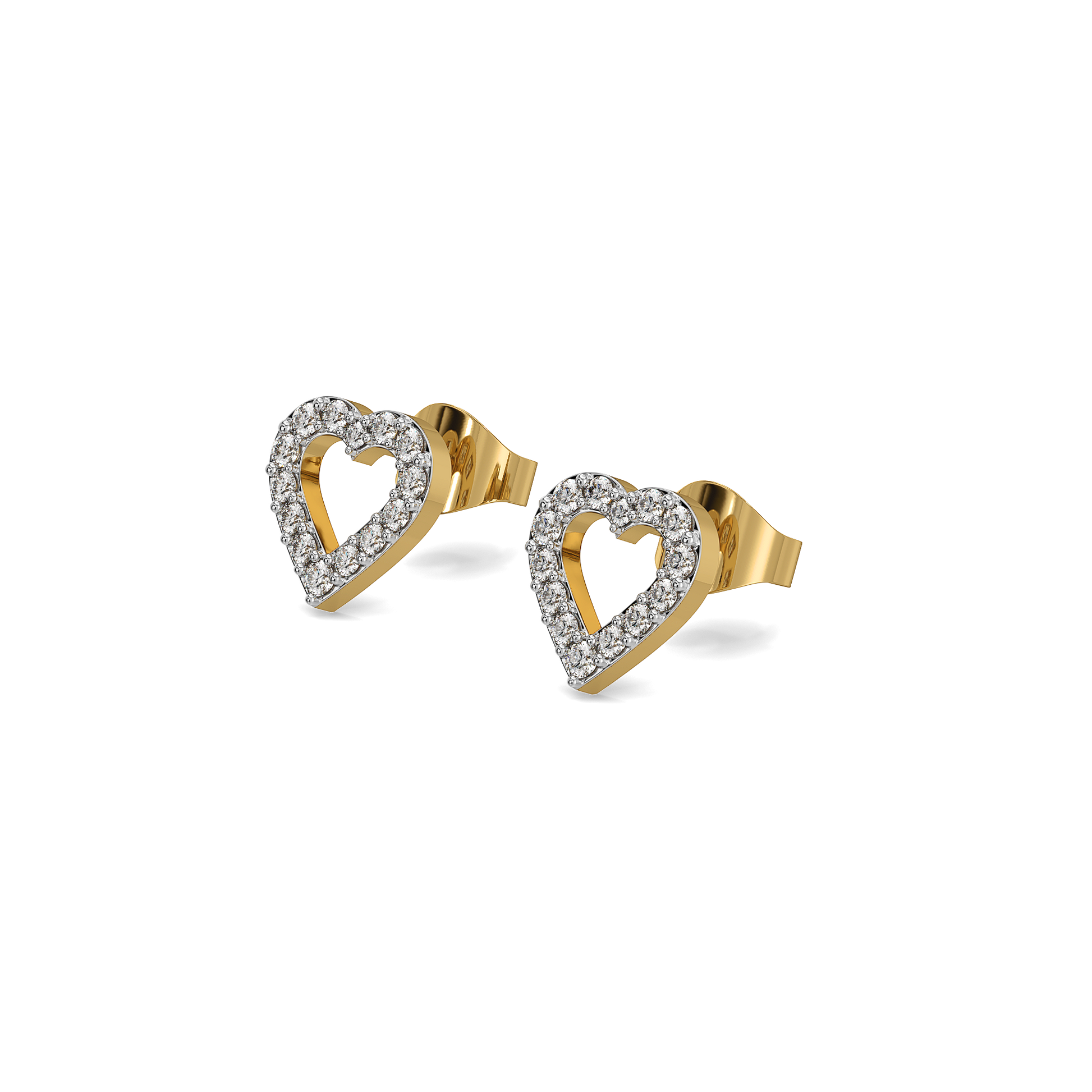 0.52ct Lab Grown Diamond Earring in 18kt Gold Vermeil - Fiona Diamonds - Fiona Diamonds