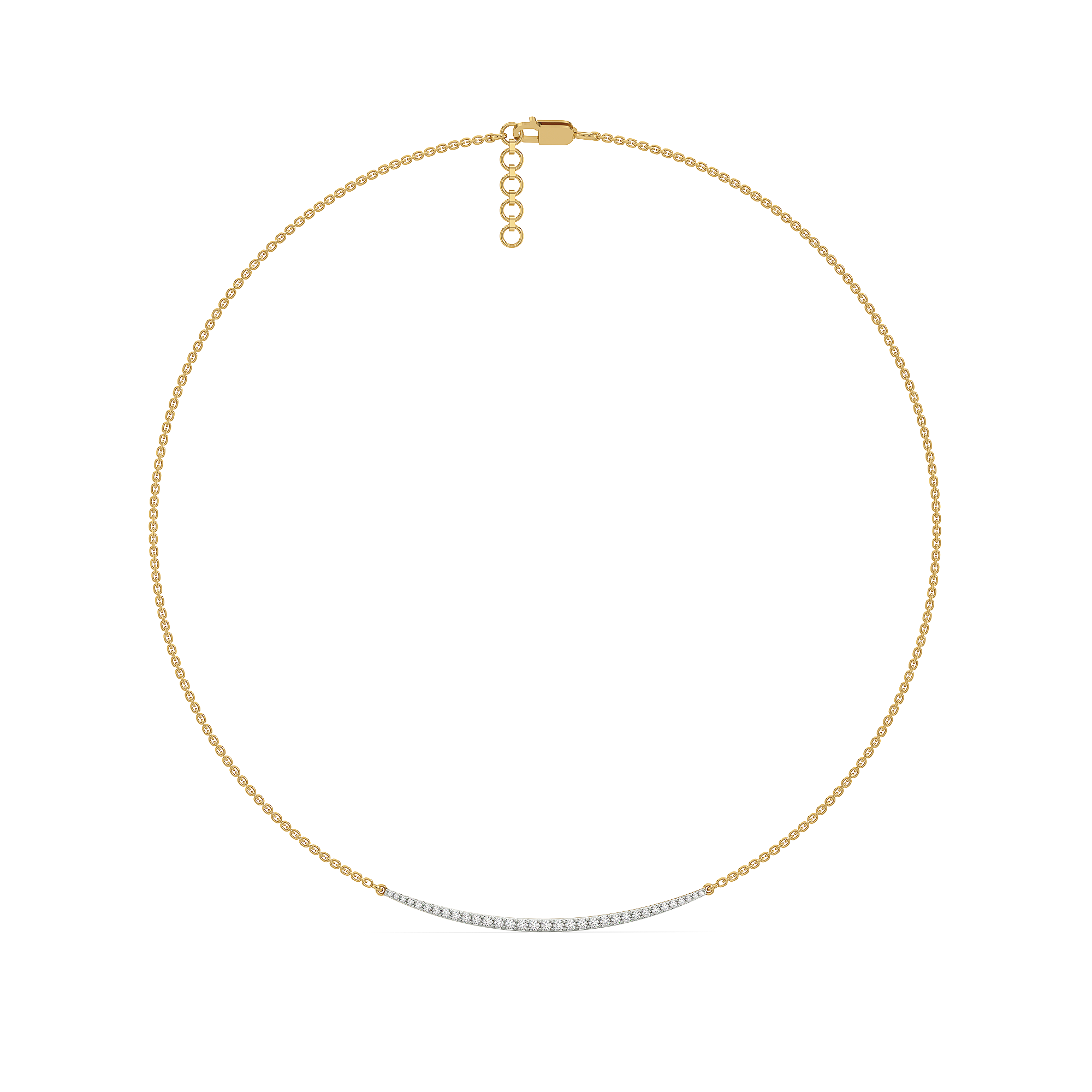 0.43ct Lab Grown Diamond Necklace in 18kt Gold Vermeil - Fiona Diamonds - Fiona Diamonds