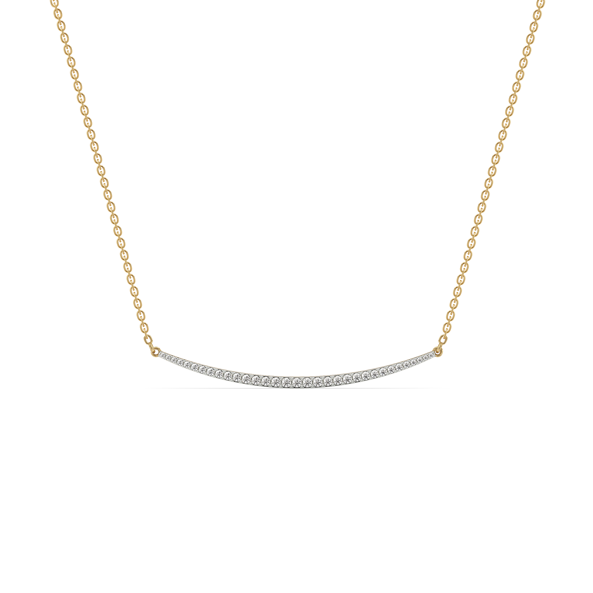 0.43ct Lab Grown Diamond Necklace in 18kt Gold Vermeil - Fiona Diamonds - Fiona Diamonds