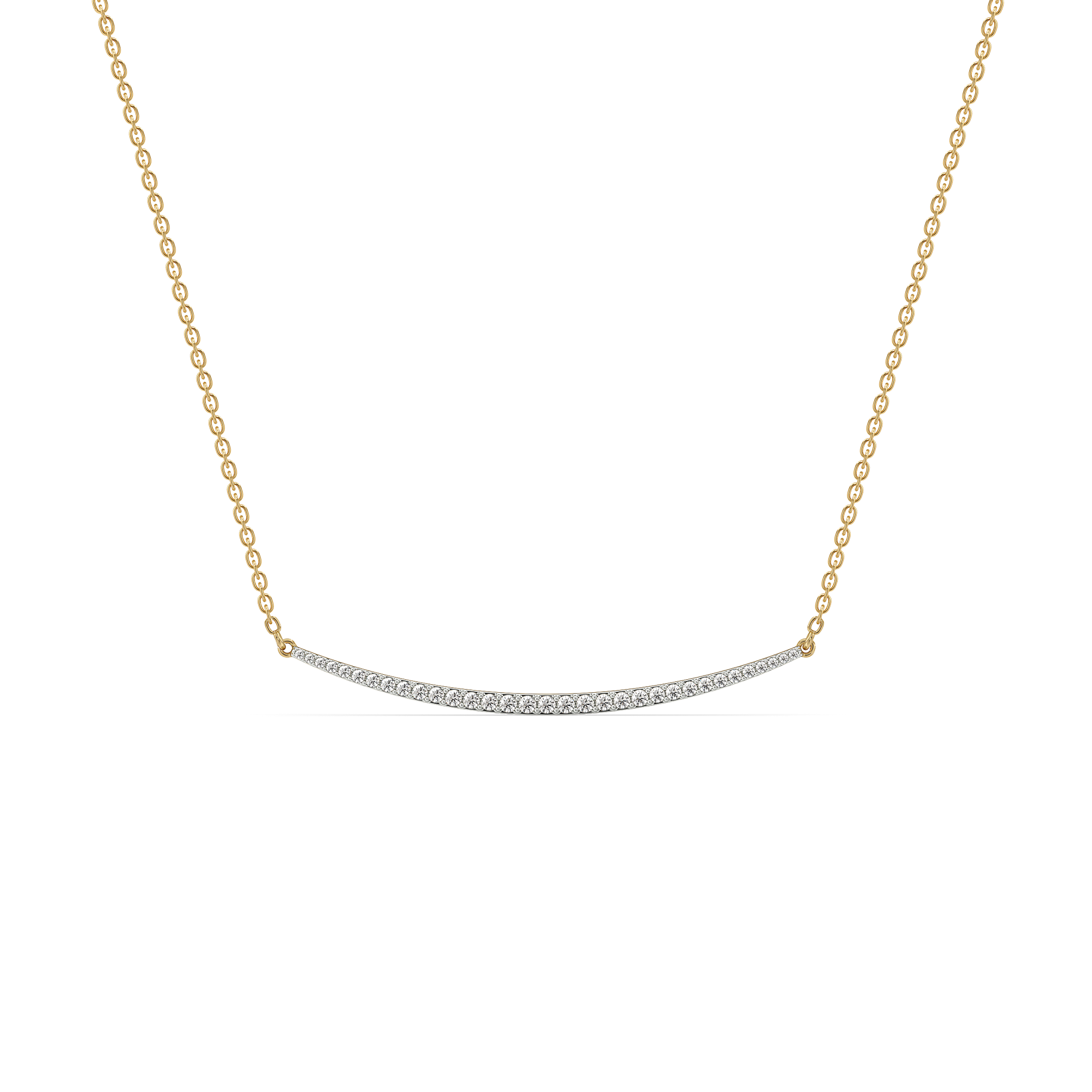 0.43ct Lab Grown Diamond Necklace in 18kt Gold Vermeil - Fiona Diamonds - Fiona Diamonds