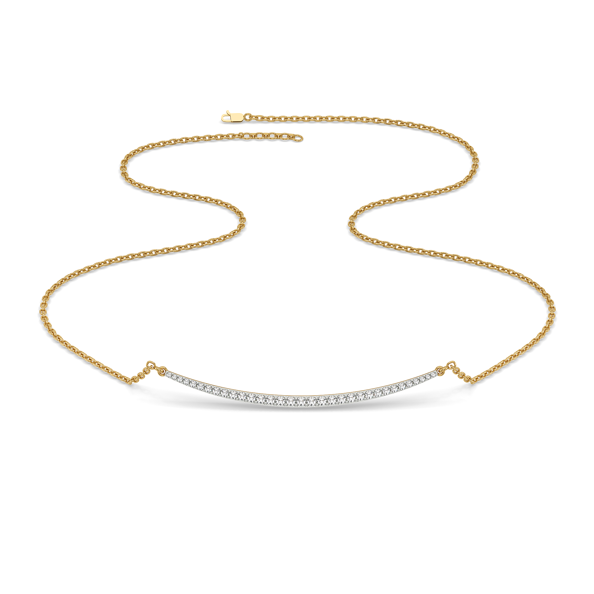 0.43ct Lab Grown Diamond Necklace in 18kt Gold Vermeil - Fiona Diamonds - Fiona Diamonds