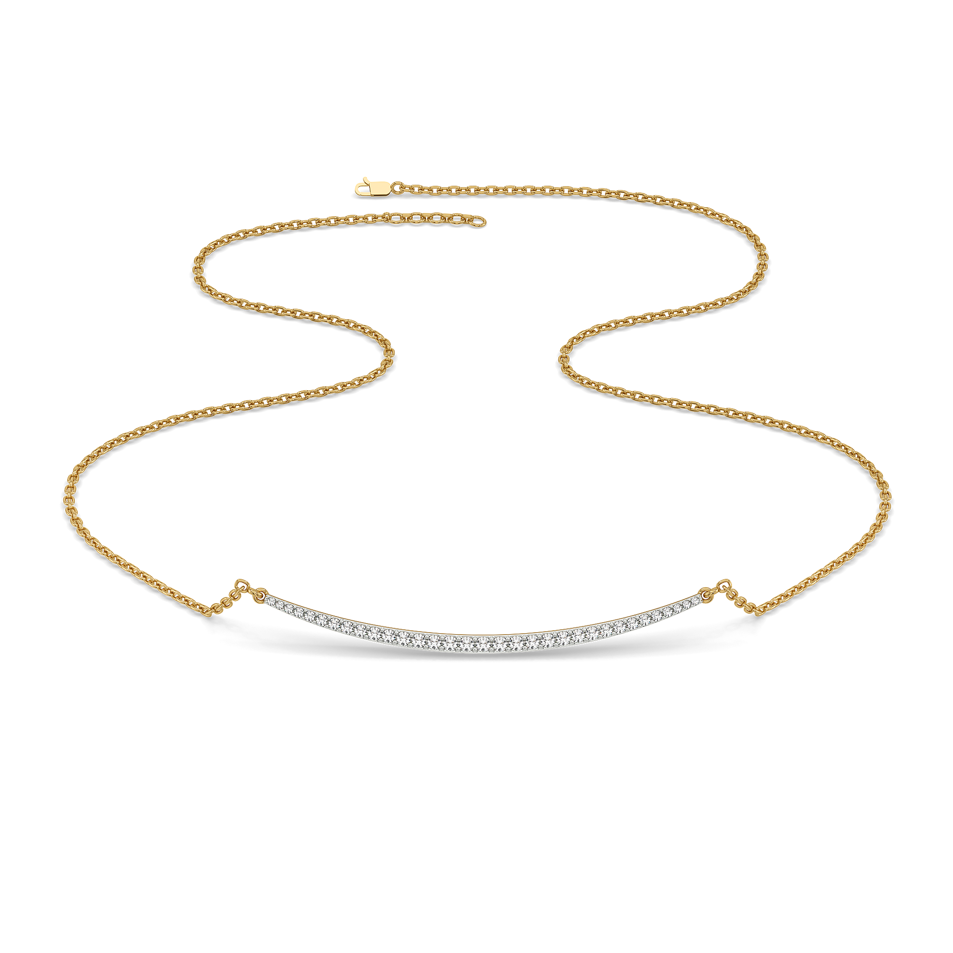 0.43ct Lab Grown Diamond Necklace in 18kt Gold Vermeil - Fiona Diamonds - Fiona Diamonds