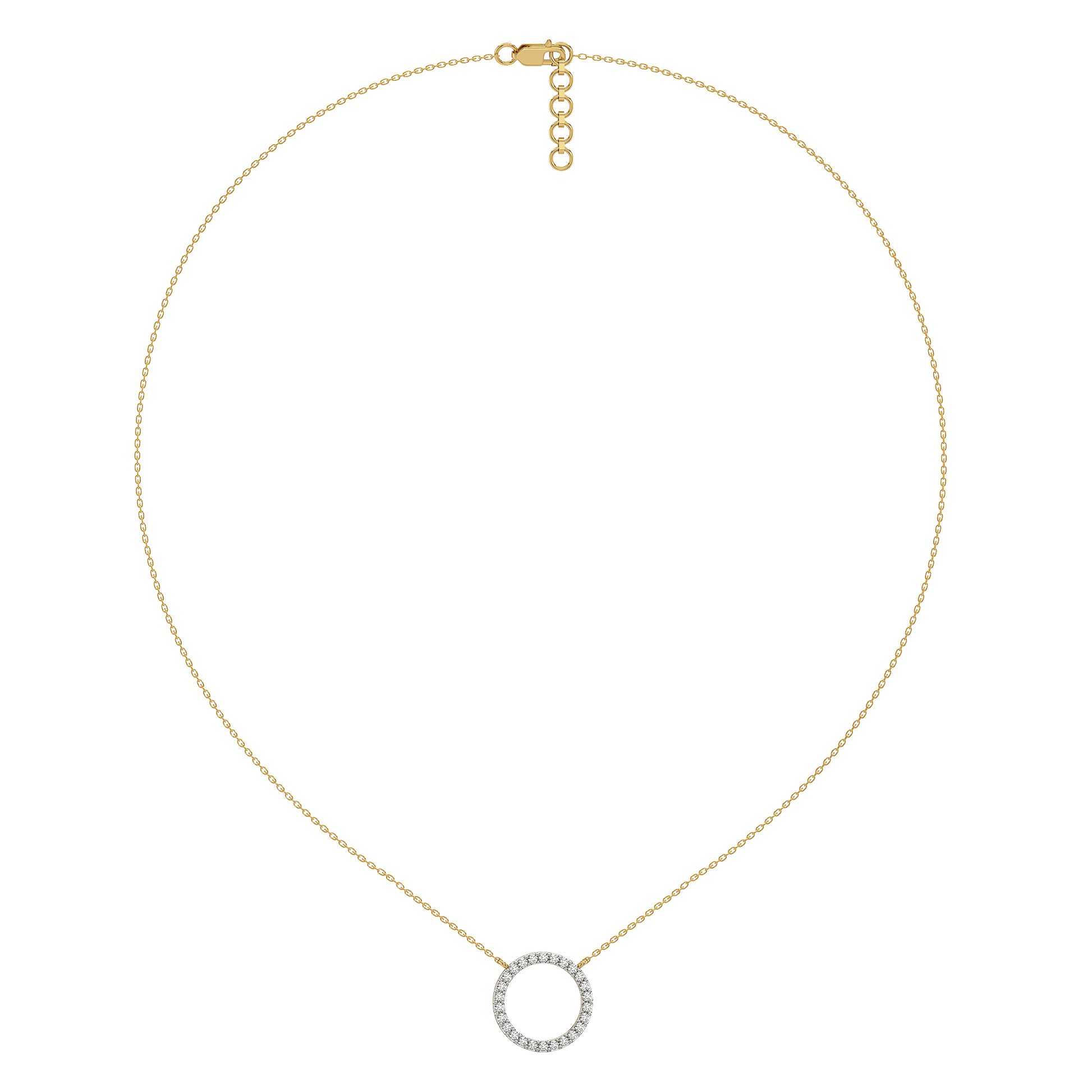 0.36ct Lab Grown Diamond Necklace in 18kt Gold Vermeil - Fiona Diamonds - Fiona Diamonds