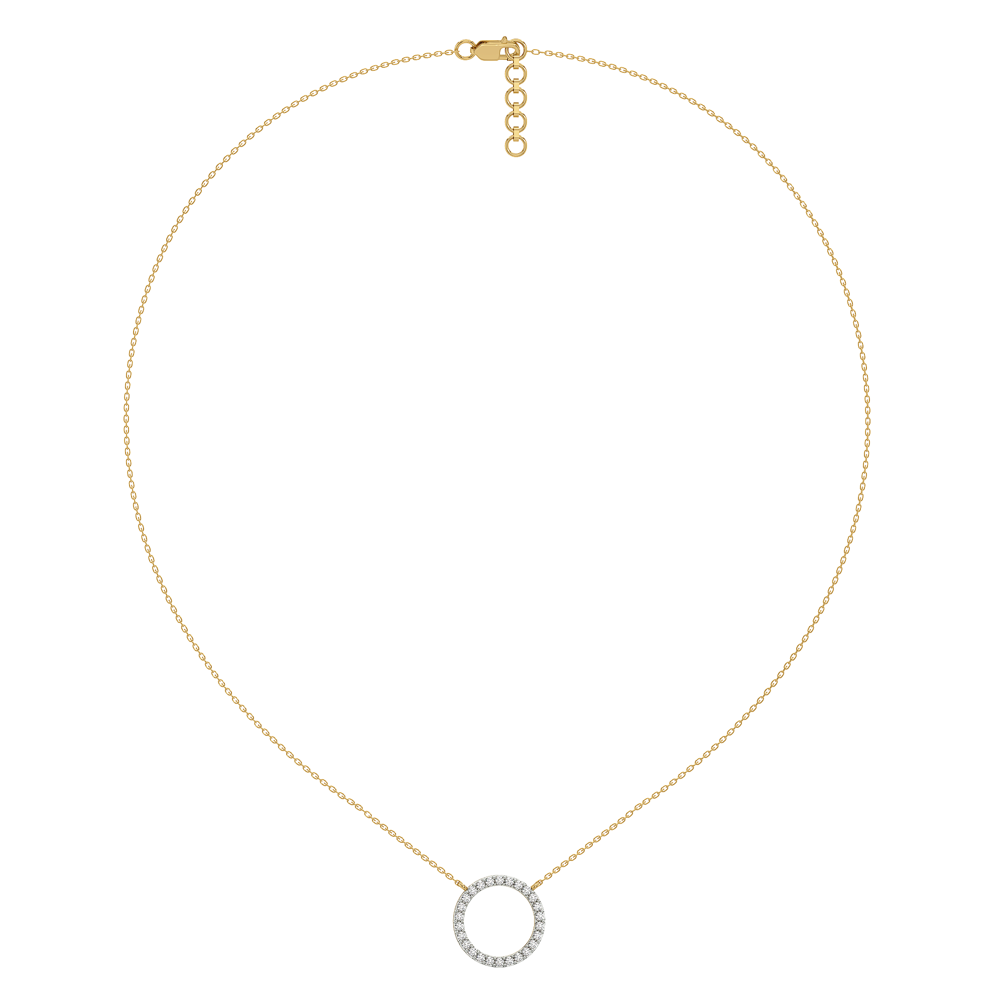 0.36ct Lab Grown Diamond Necklace in 18kt Gold Vermeil - Fiona Diamonds - Fiona Diamonds