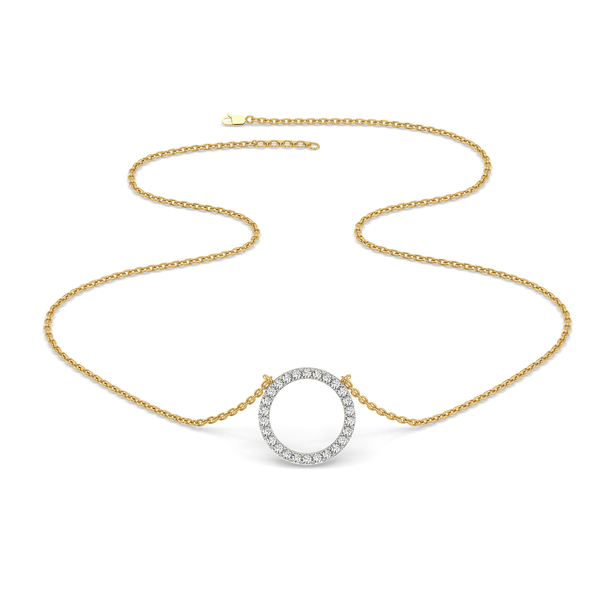 0.36ct Lab Grown Diamond Necklace in 18kt Gold Vermeil - Fiona Diamonds - Fiona Diamonds
