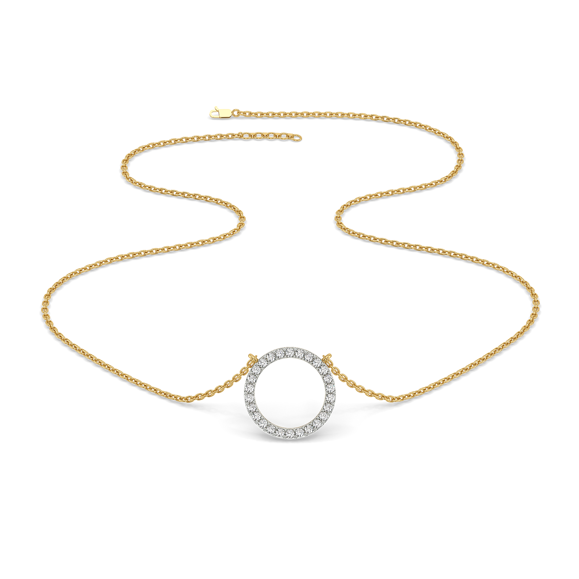 0.36ct Lab Grown Diamond Necklace in 18kt Gold Vermeil - Fiona Diamonds - Fiona Diamonds