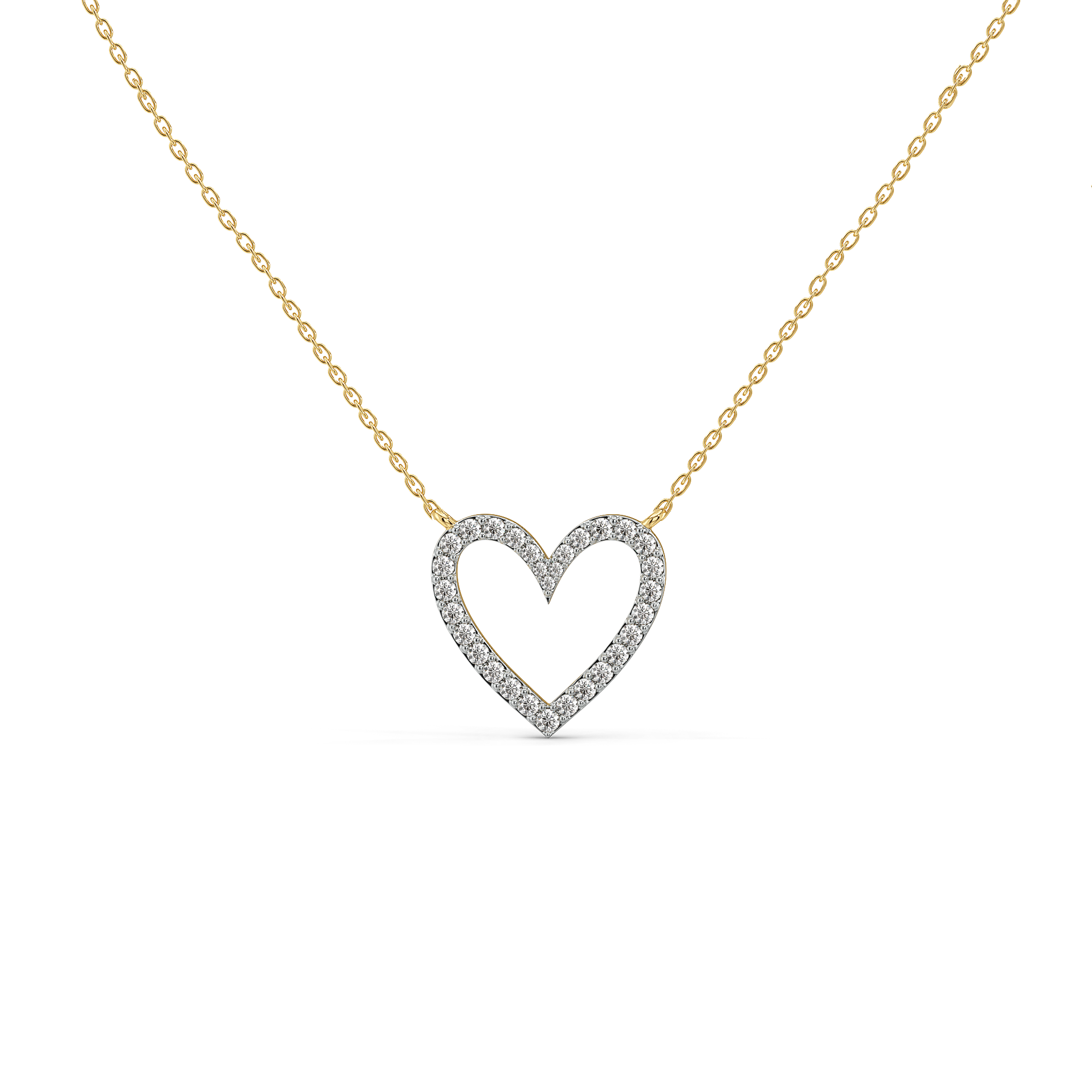 0.52ct Lab Grown Diamond Necklace in 18kt Gold Vermeil - Fiona Diamonds - Fiona Diamonds