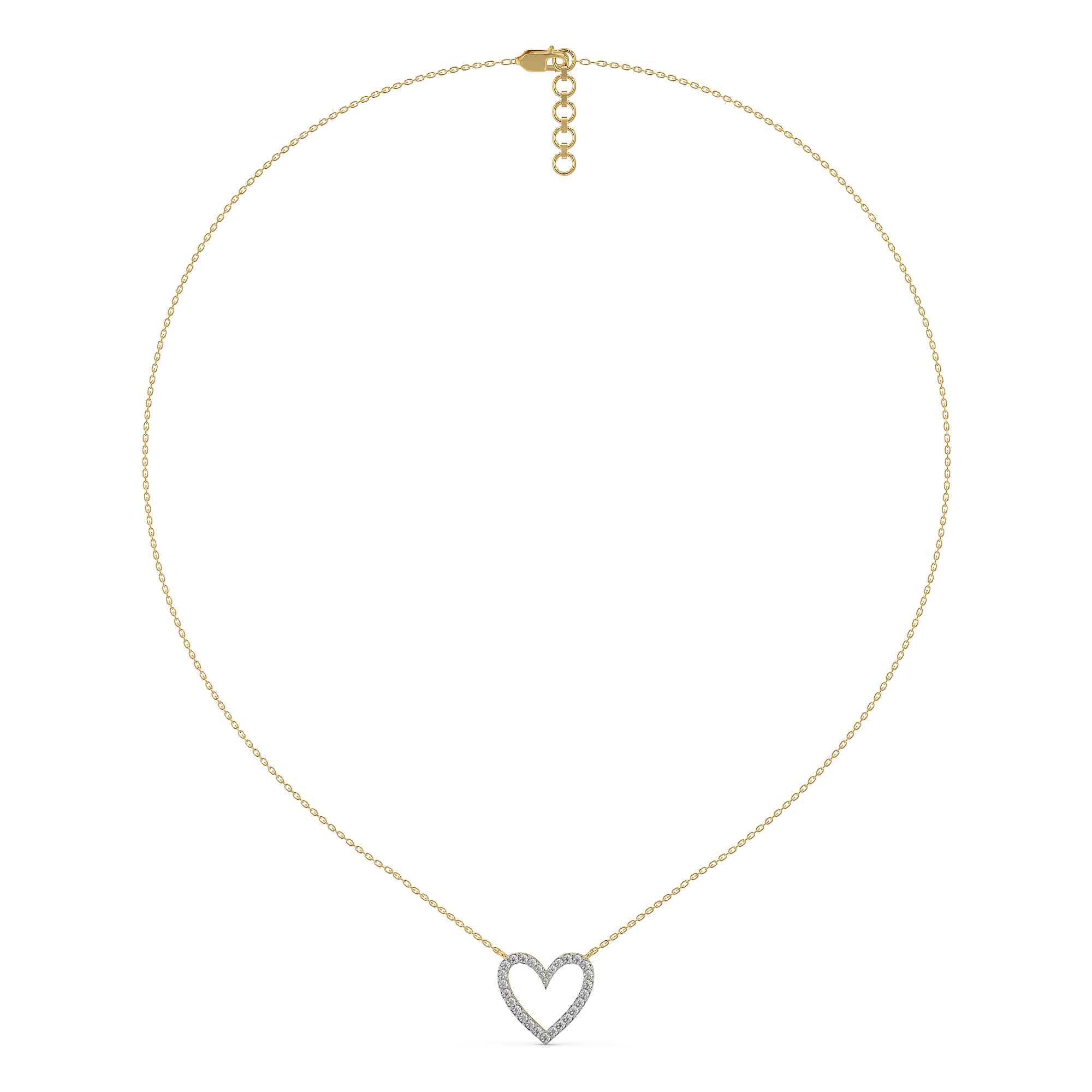 0.52ct Lab Grown Diamond Necklace in 18kt Gold Vermeil - Fiona Diamonds - Fiona Diamonds