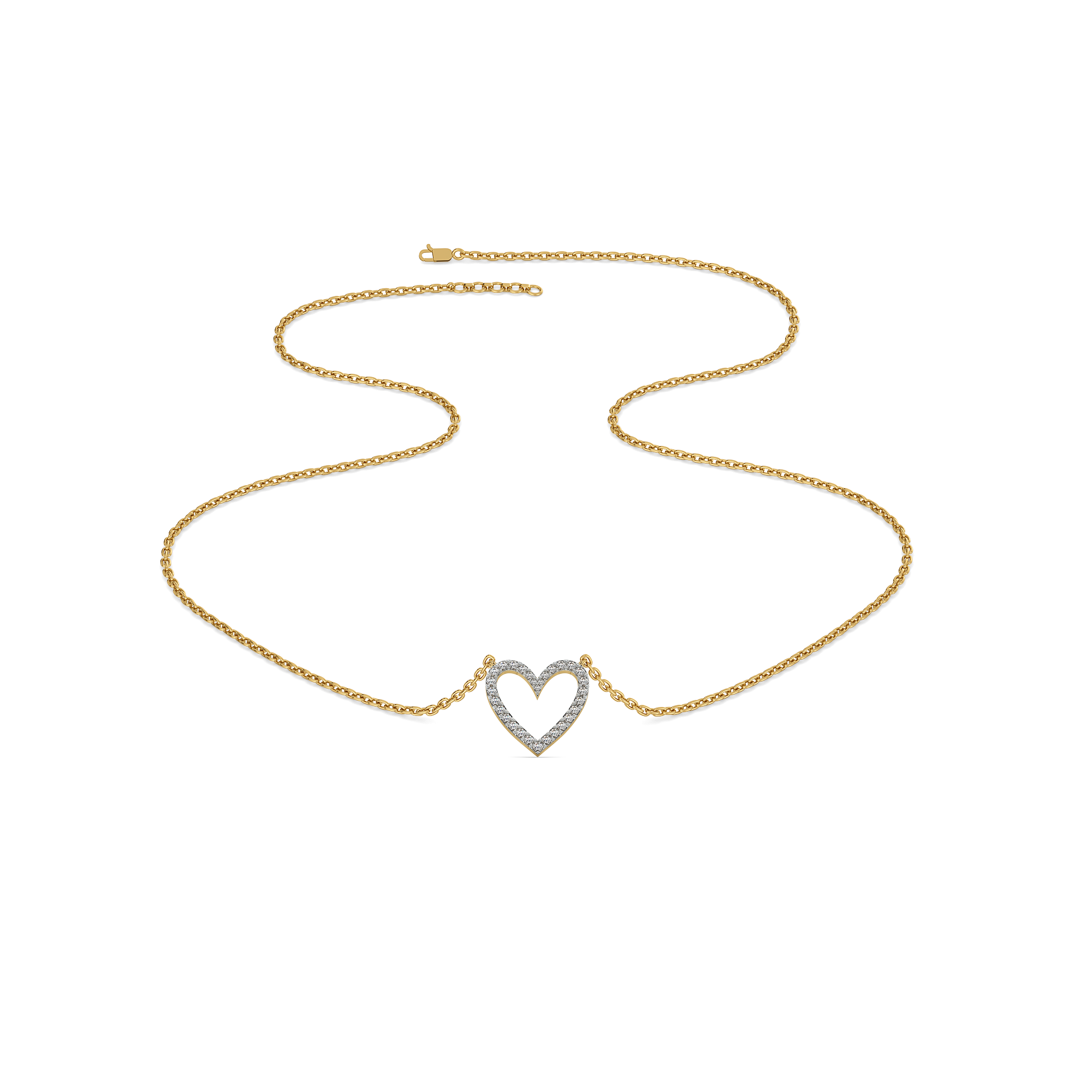 0.52ct Lab Grown Diamond Necklace in 18kt Gold Vermeil - Fiona Diamonds - Fiona Diamonds