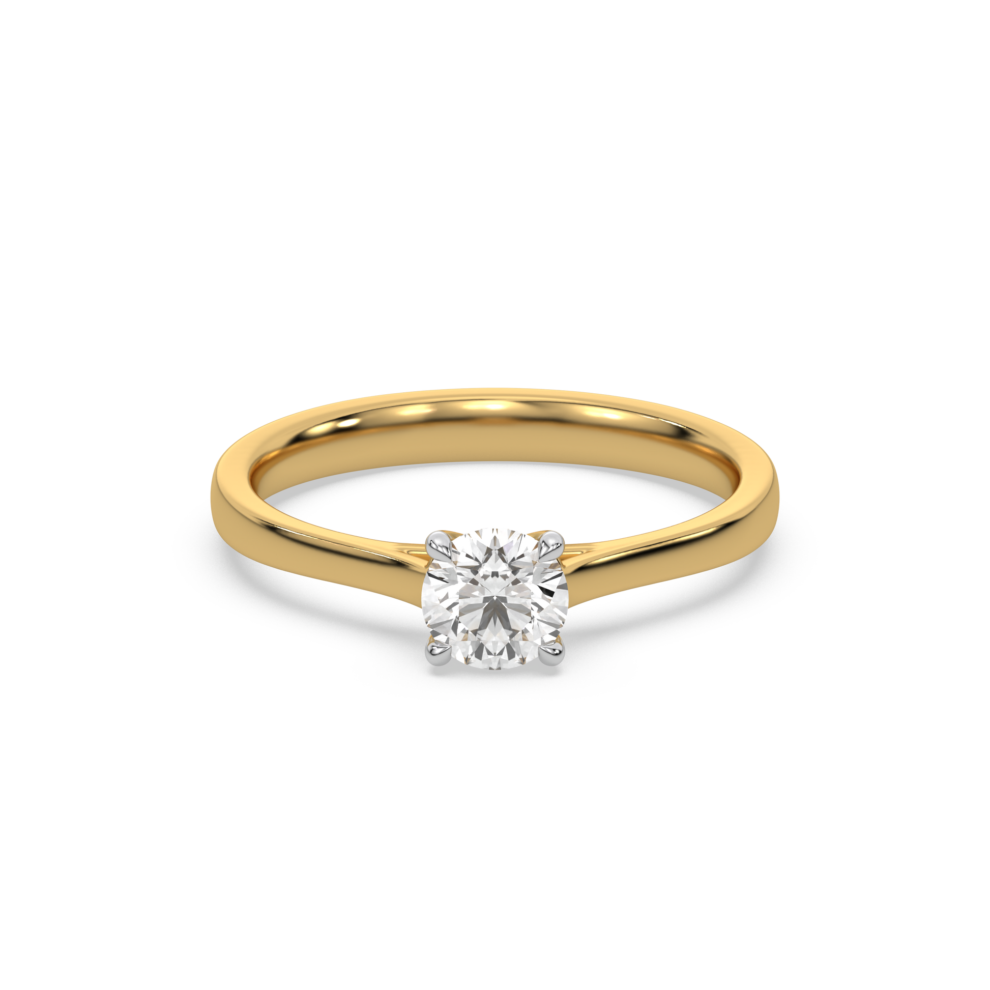 0.53ct Gold Vermeil Lab Grown Diamond Ring - Fiona Diamonds - Fiona Diamonds