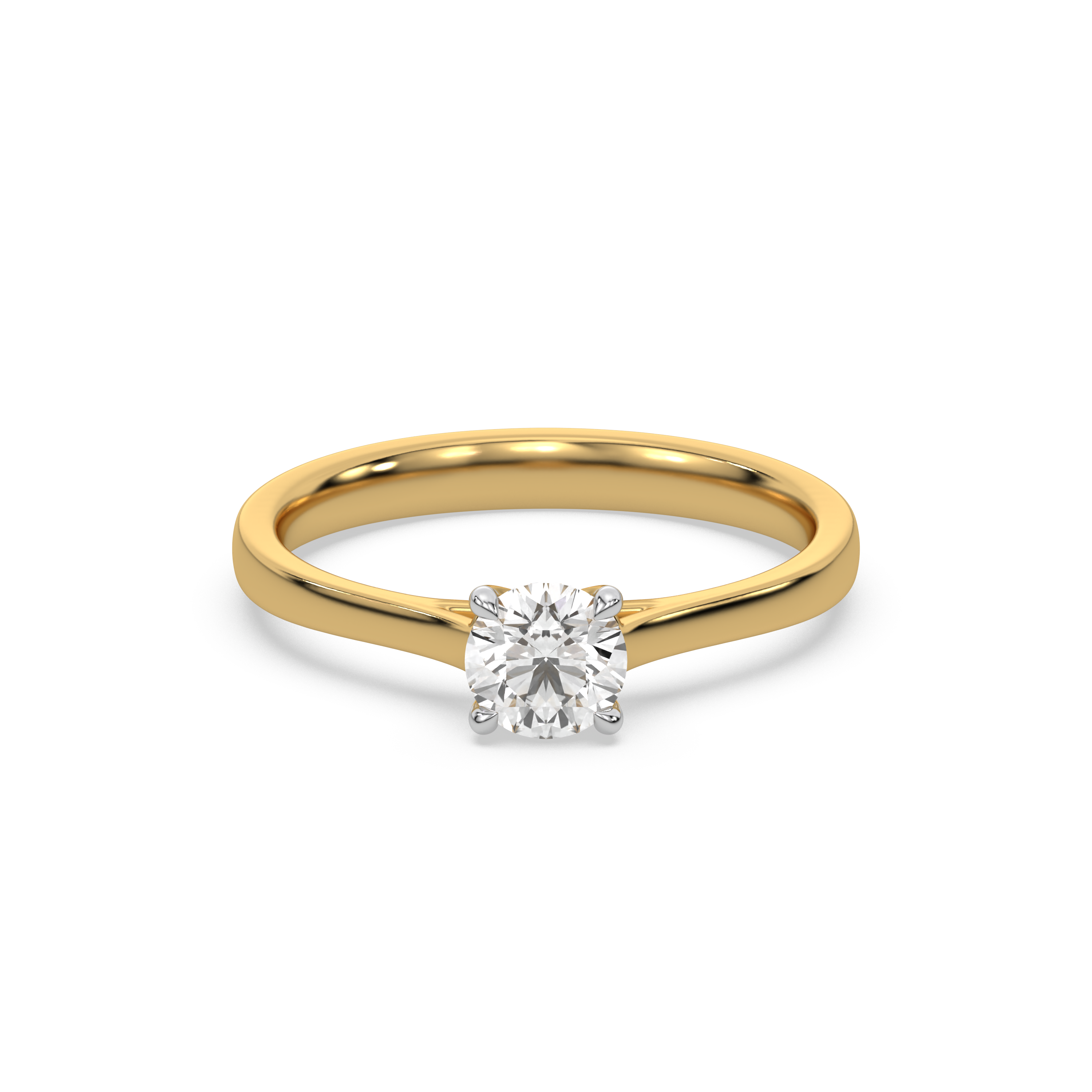 0.53ct Gold Vermeil Lab Grown Diamond Ring - Fiona Diamonds - Fiona Diamonds