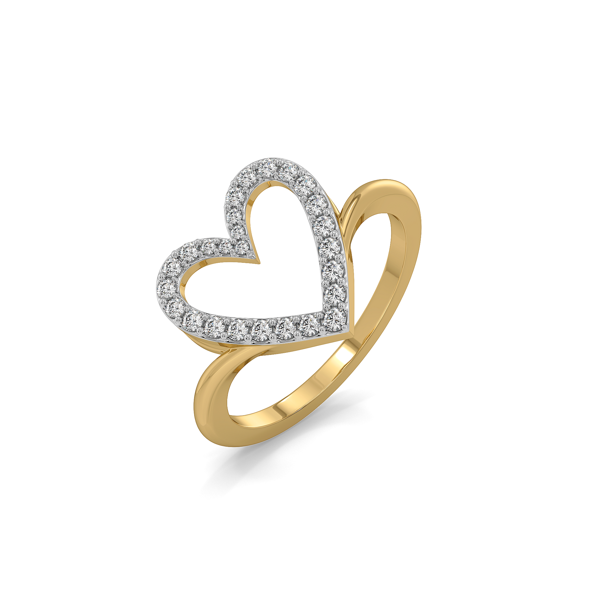 Heart 0.52ct Lab Grown Diamond Ring - Fiona Diamonds - Fiona Diamonds