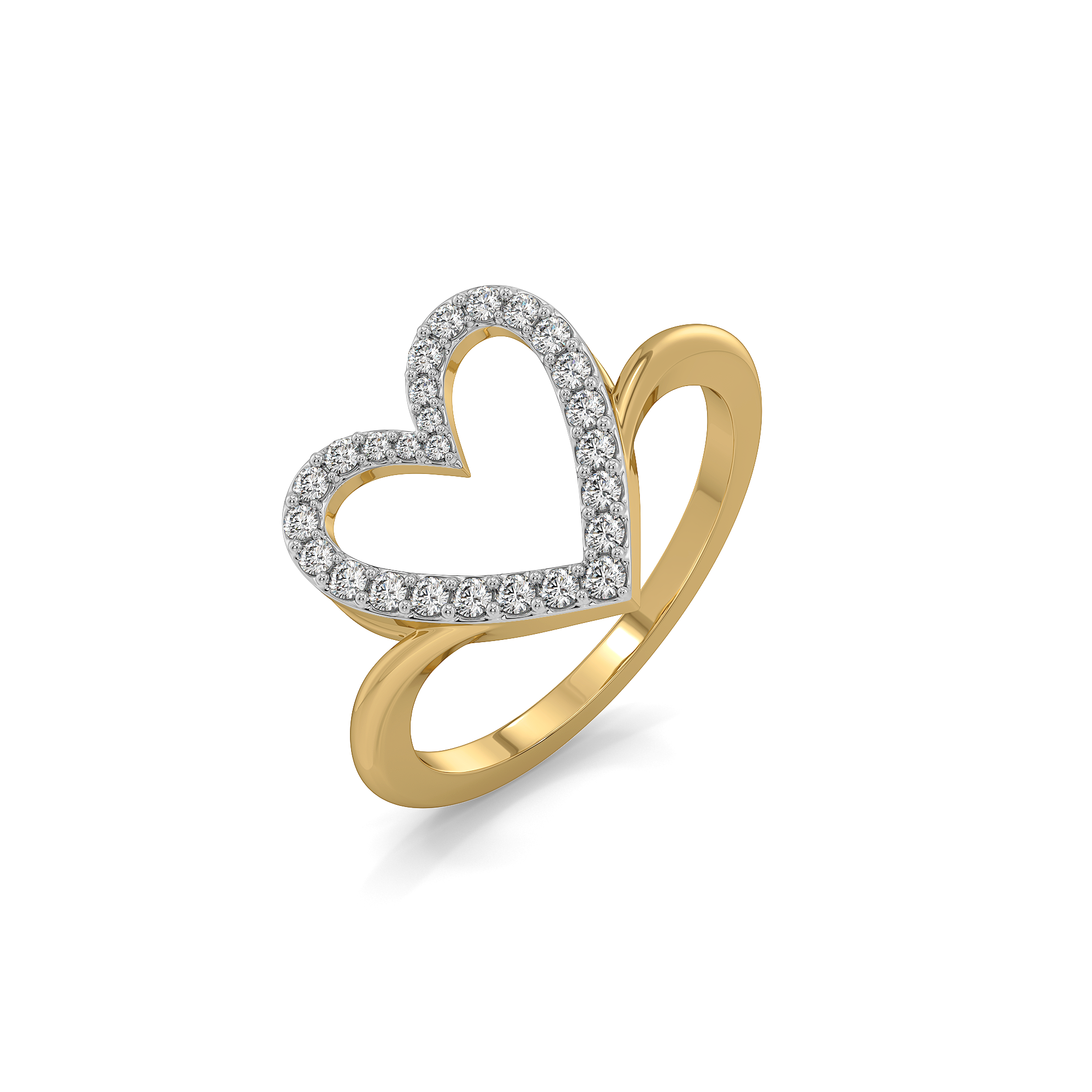 Heart 0.52ct Lab Grown Diamond Ring - Fiona Diamonds - Fiona Diamonds