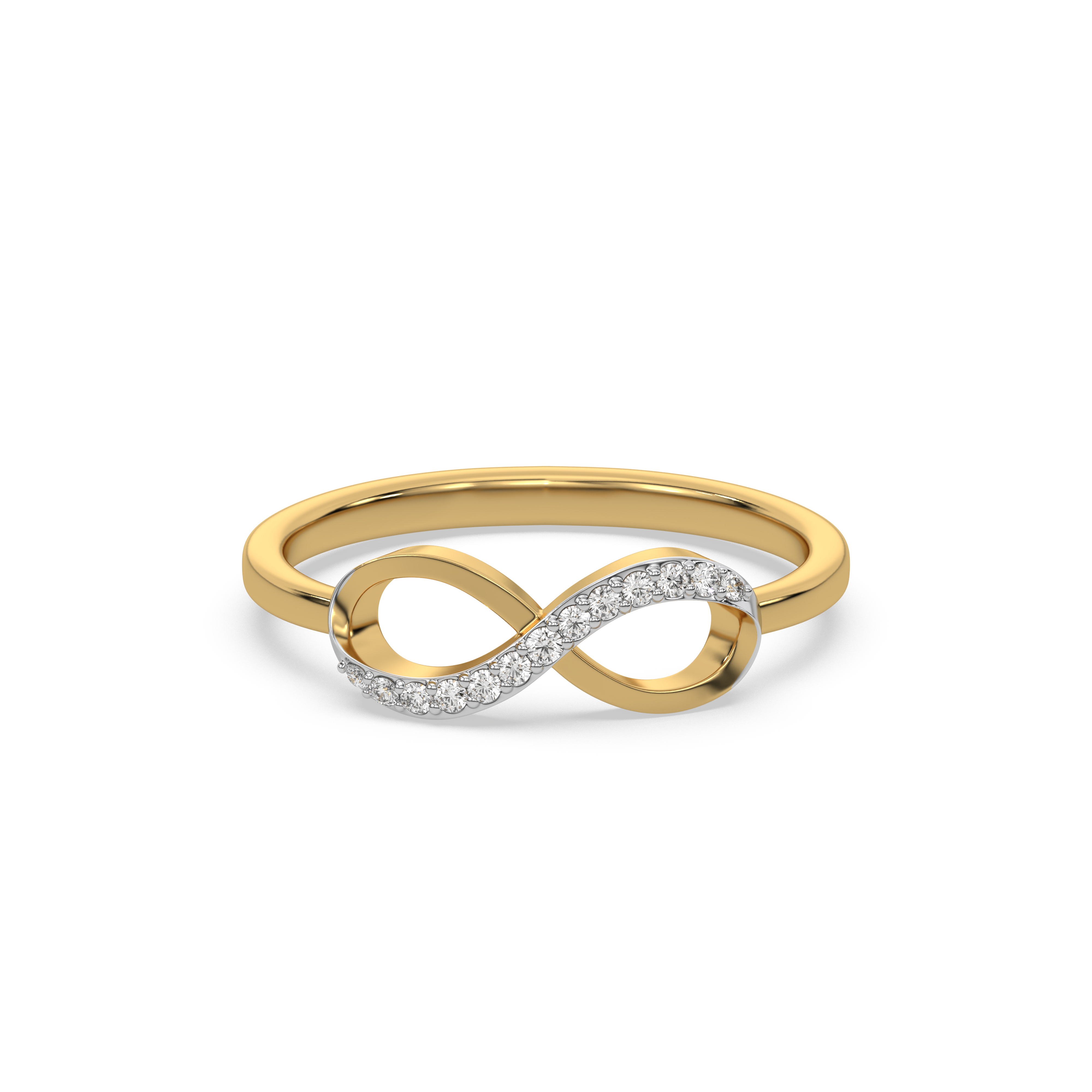 0.06ct Lab Grown Diamond Ring in 18kt Gold Vermeil - Fiona Diamonds - Fiona Diamonds