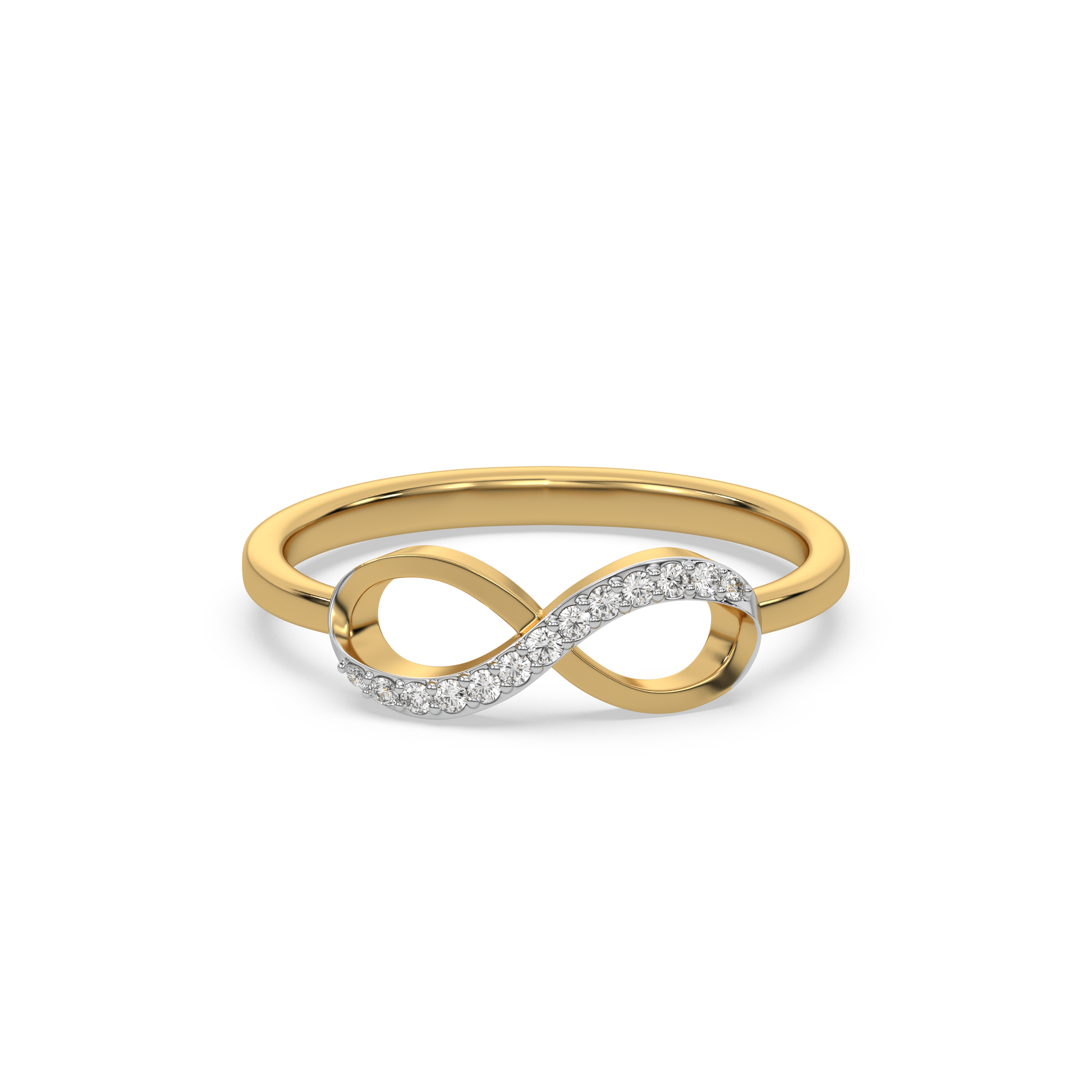 0.06ct Lab Grown Diamond Ring in 18kt Gold Vermeil - Fiona Diamonds - Fiona Diamonds