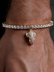 Tusker Royale Lab Diamond Charm Bracelet