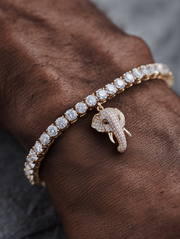 Ivory Majesty Lab Diamond Charm Bracelet