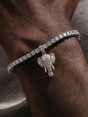 Ivory Crest Lab Diamond Charm Bracelet