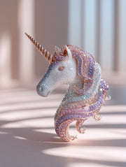 Mystic Unicorn Lab Diamond Brooch - Fiona Diamonds - Fiona Diamonds