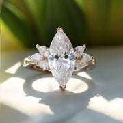 Pining Three Stone Lab Diamond Ring - Fiona Diamonds - Fiona Diamonds