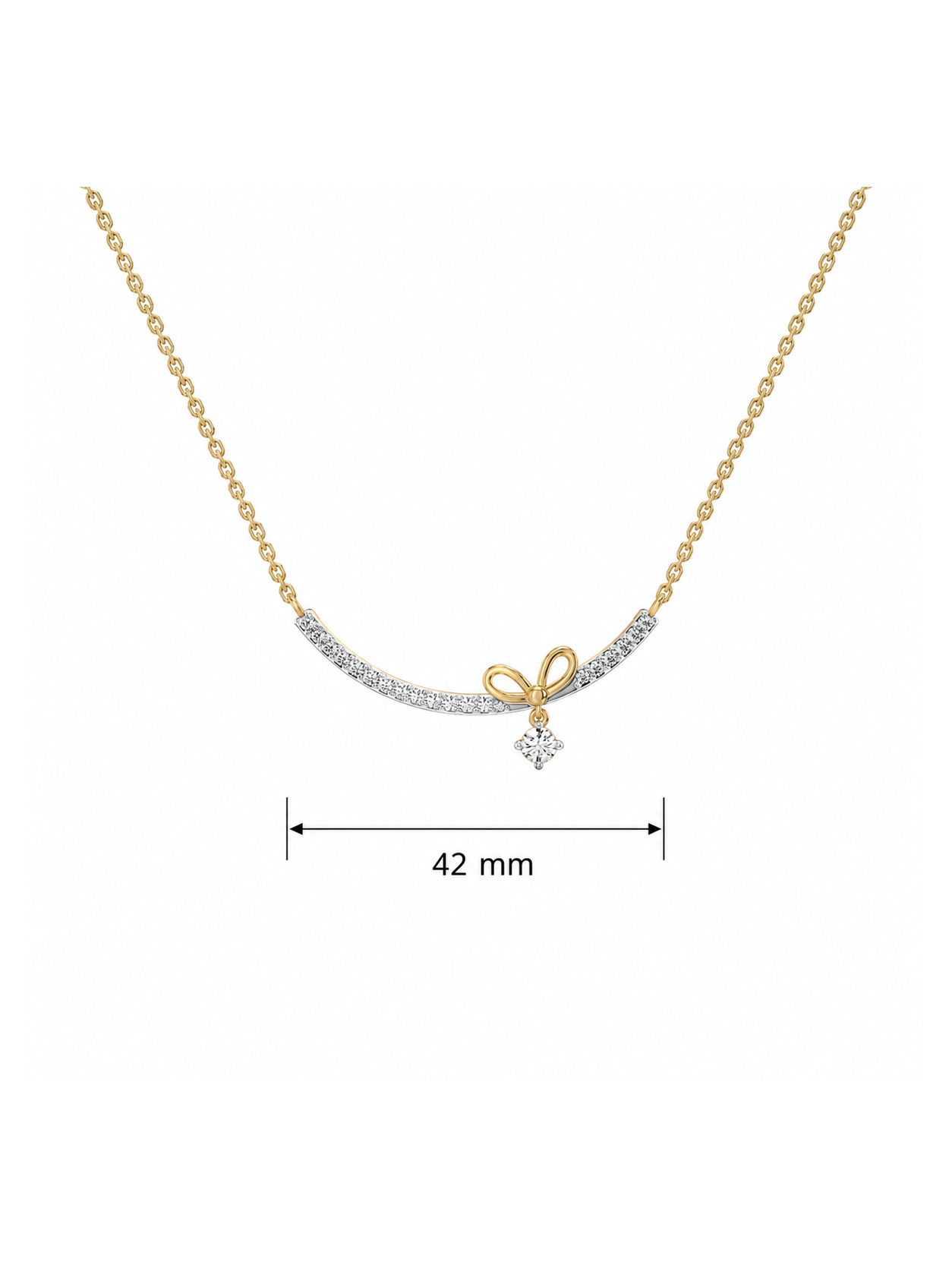 0.55ct Lab Grown Diamond Necklace in 18kt Gold Vermeil