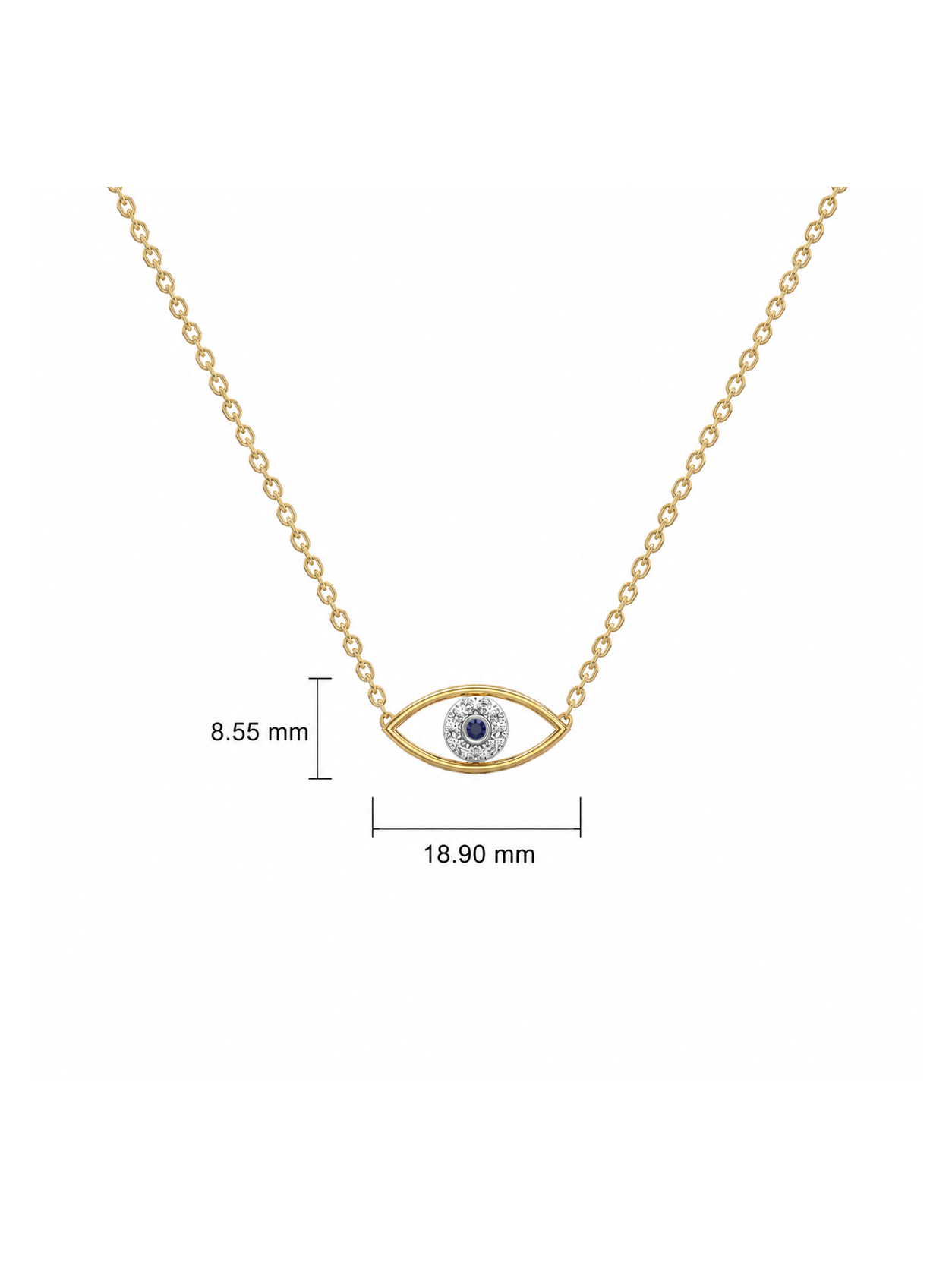 0.12ct Lab Grown Diamond Necklace in 18kt Gold Vermeil