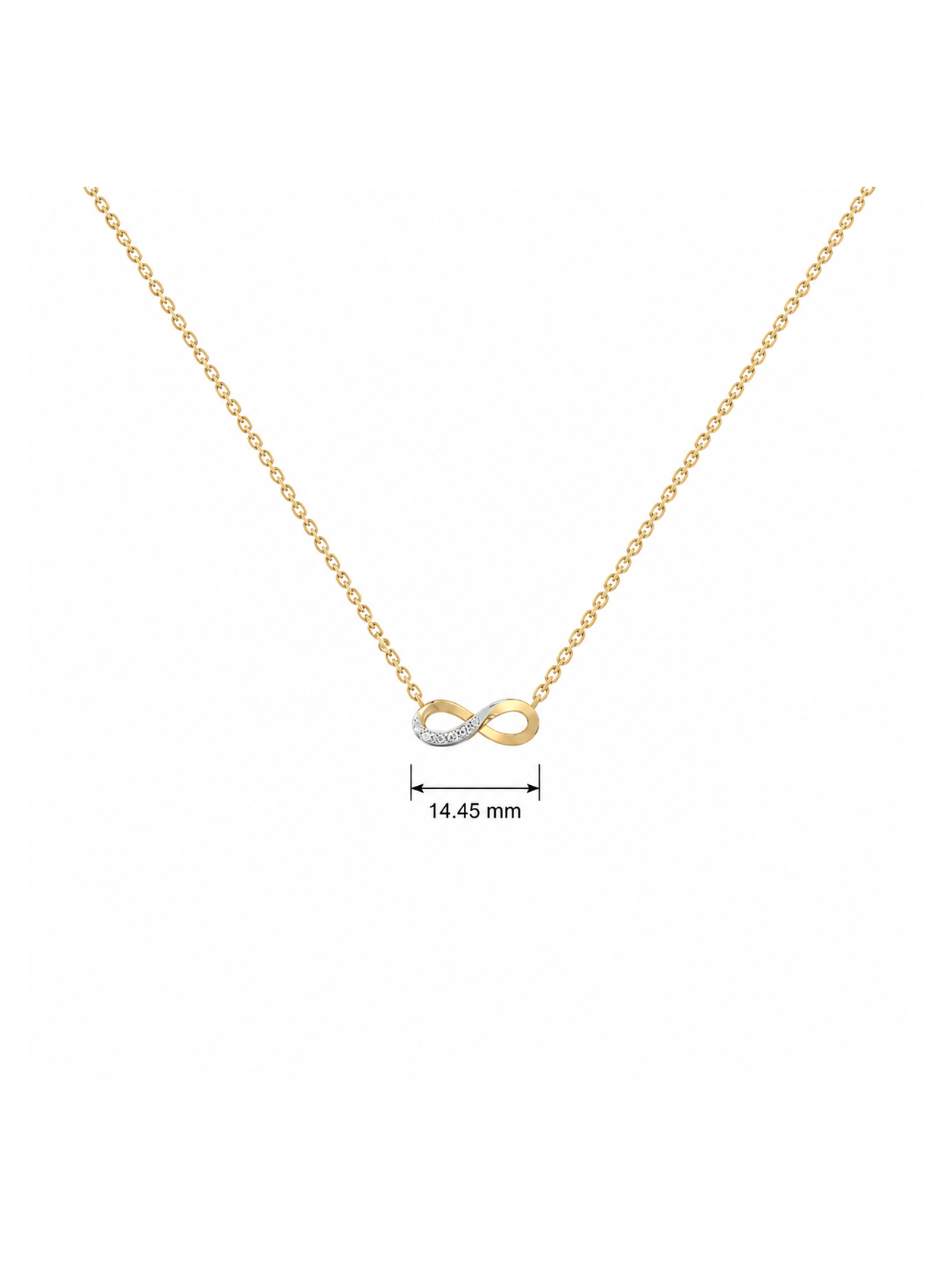 0.06ct Lab Grown Diamond Necklace in 18kt Gold Vermeil
