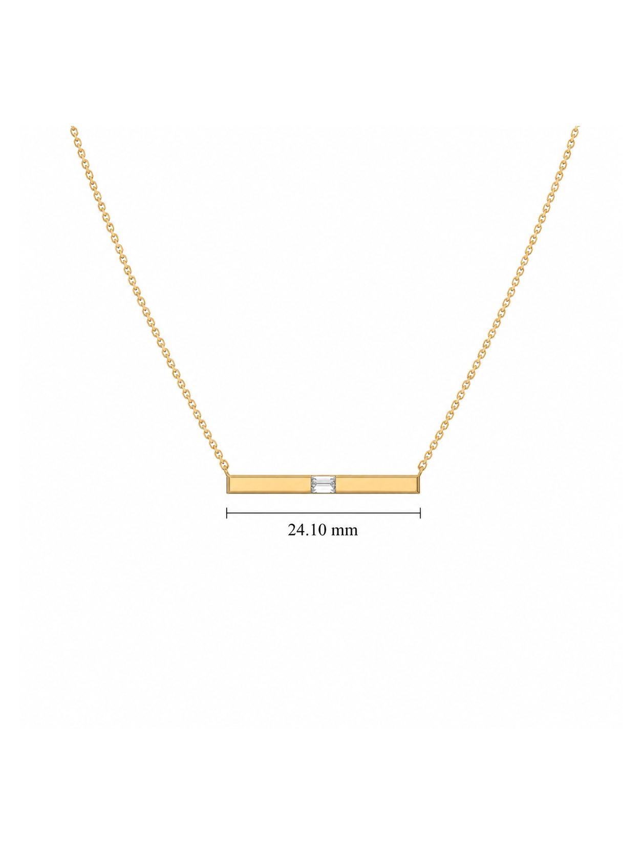 0.07ct Lab Grown Diamond Necklace in 18kt Gold Vermeil