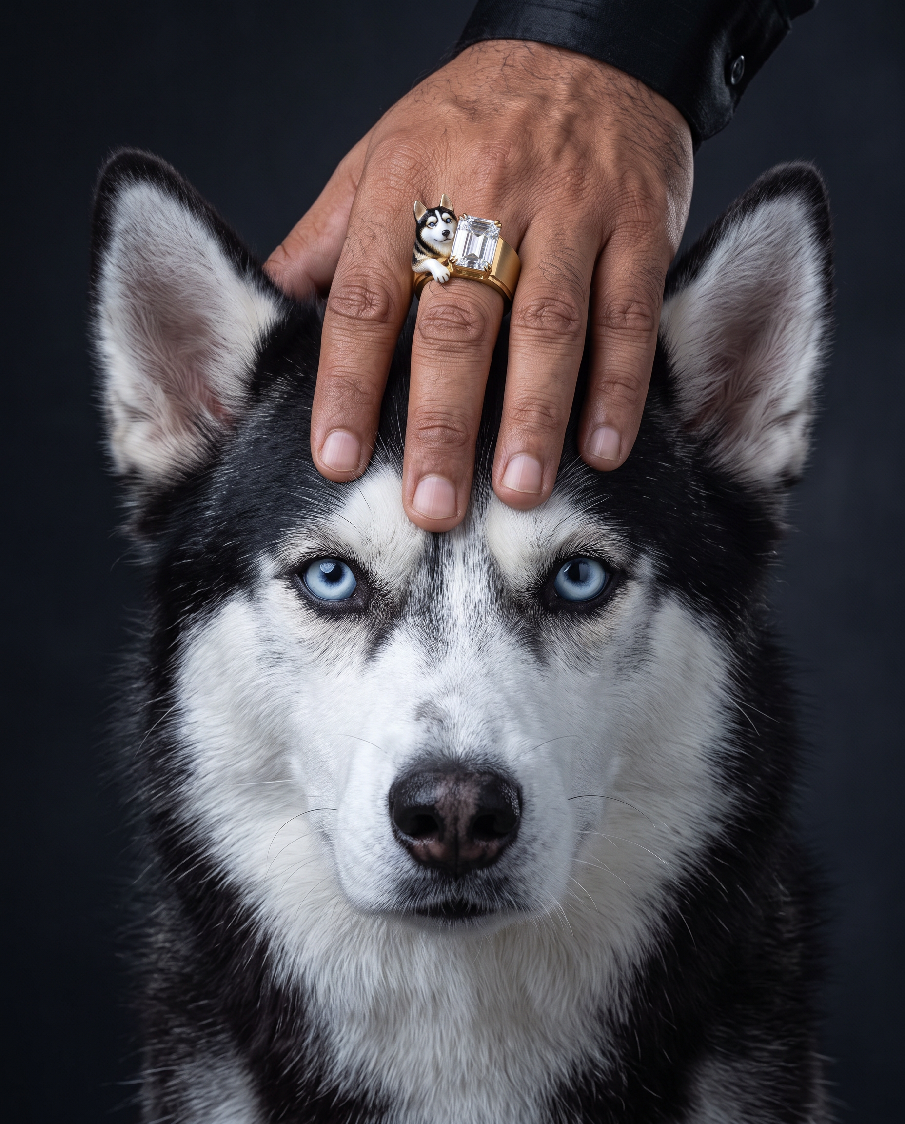 Blizzard Paw Lab Diamond Ring