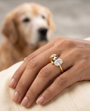 Golden Gaze Lab Diamond Ring