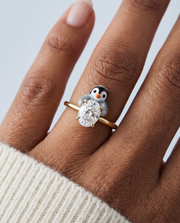 Snowdrop Penguin Lab Diamond Ring