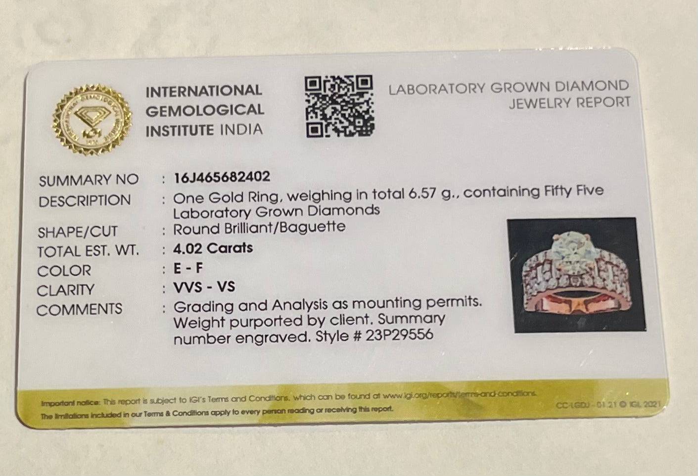 Lumirexa Lab Diamond Ring - Elegant & Radiant - Fiona Diamonds - Fiona Diamonds