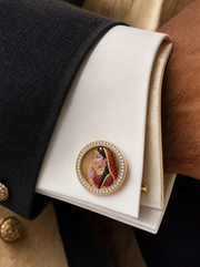 Buy Radha Bhakti Lab Diamond Cufflink | Fiona Diamonds
