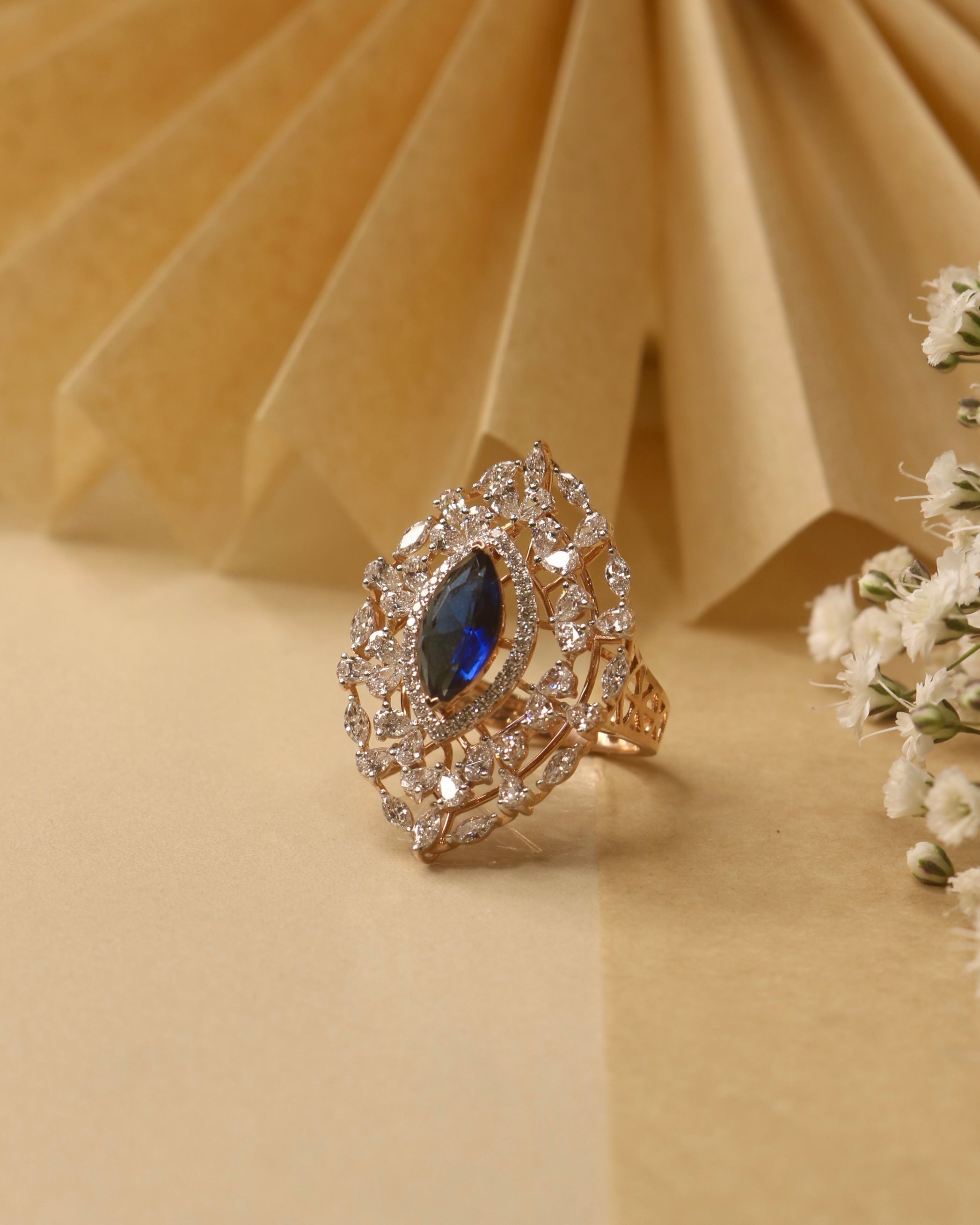 Caelithra Lab Diamond Ring – Bold & Beautiful - Fiona Diamonds - Fiona Diamonds