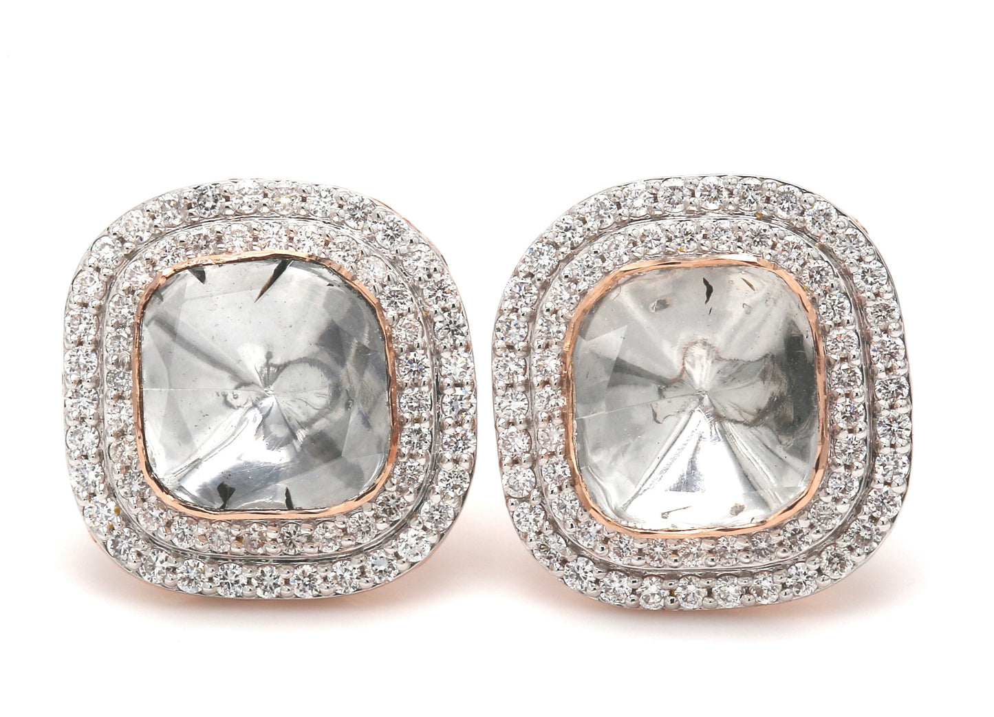Arvind Polki Lab Diamond Earrings - Fiona Diamonds - Fiona Diamonds