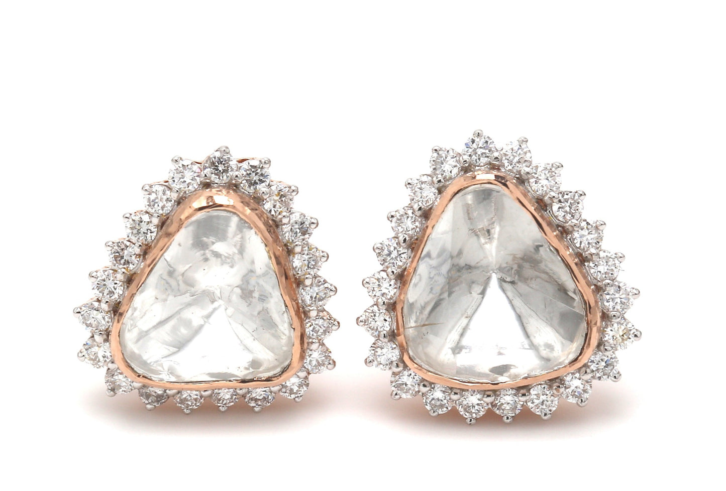 Falguni Polki Lab Diamond Earrings - Fiona Diamonds - Fiona Diamonds