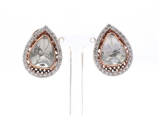 Kavya Polki Lab Diamond Earrings - Fiona Diamonds - Fiona Diamonds