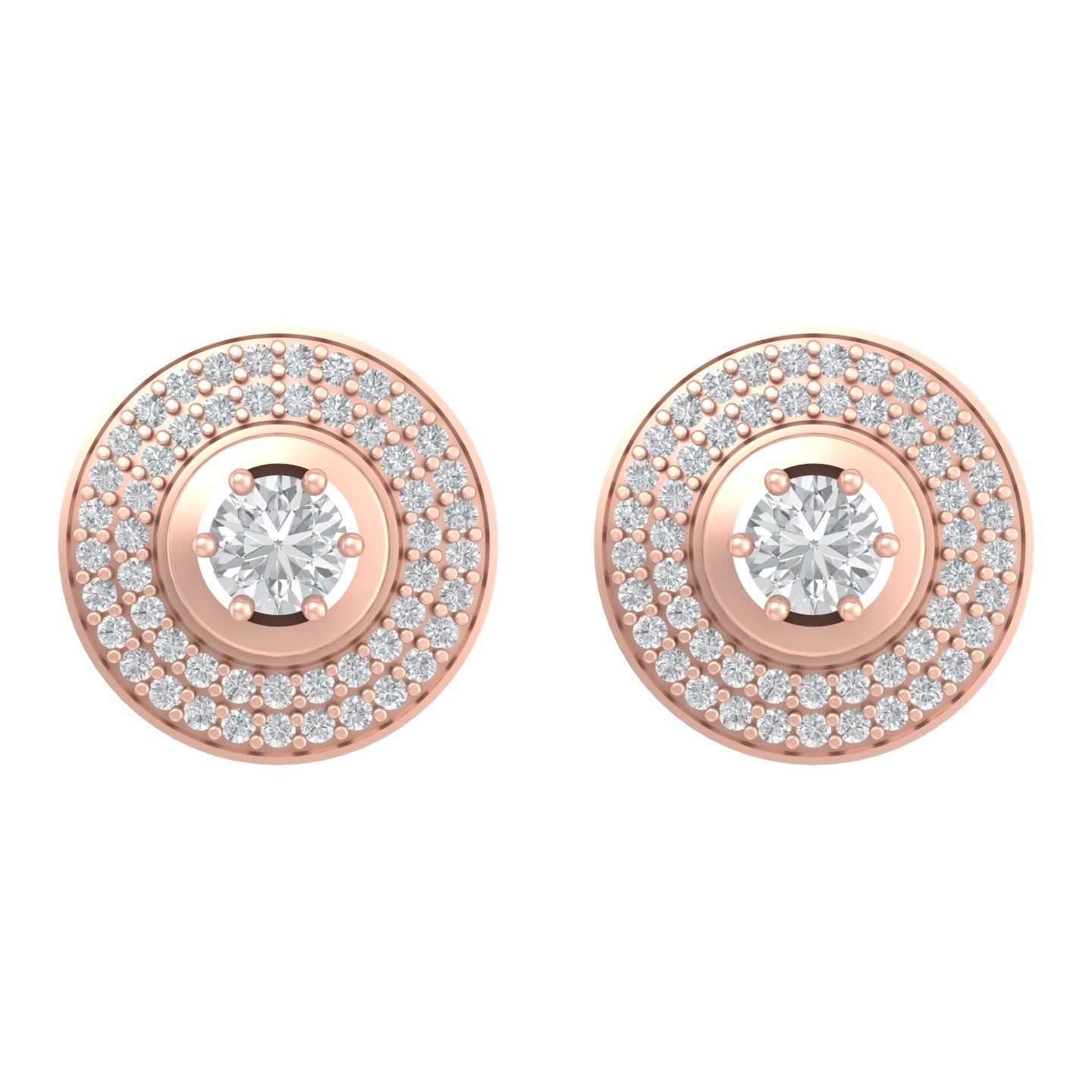 Equinex 0.60 Pointer Round Detachable Halo Lab Diamond Earring - Fiona Diamonds - Fiona Diamonds