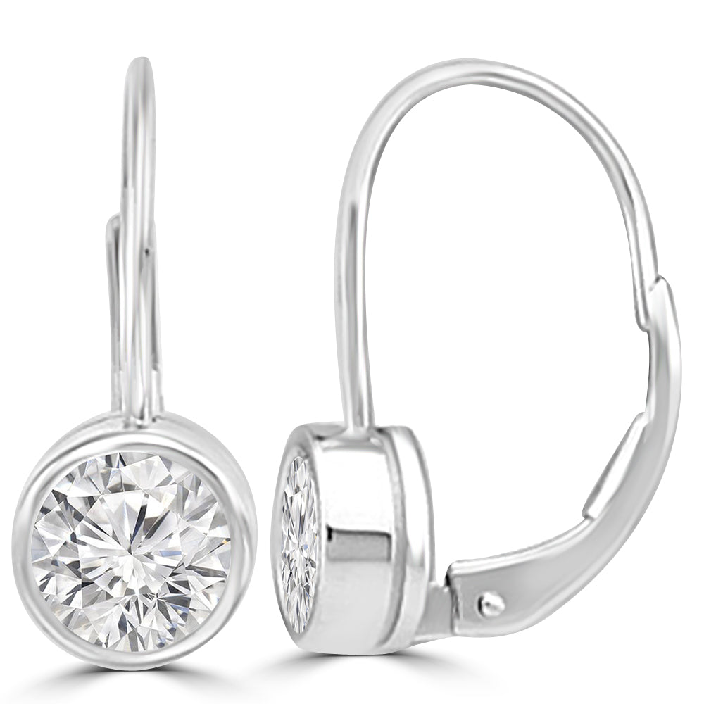 Load image into Gallery viewer, Lyricor 0.50 Pointer Round Lab Diamond Earring
