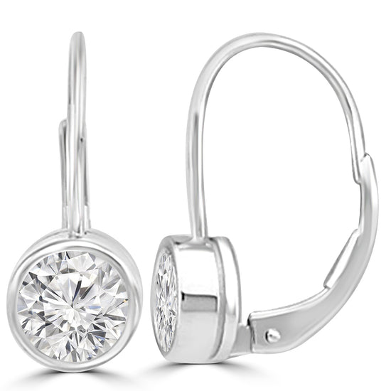 Load image into Gallery viewer, Pyralux 0.50 Pointer Round  Lab Diamond Earring
